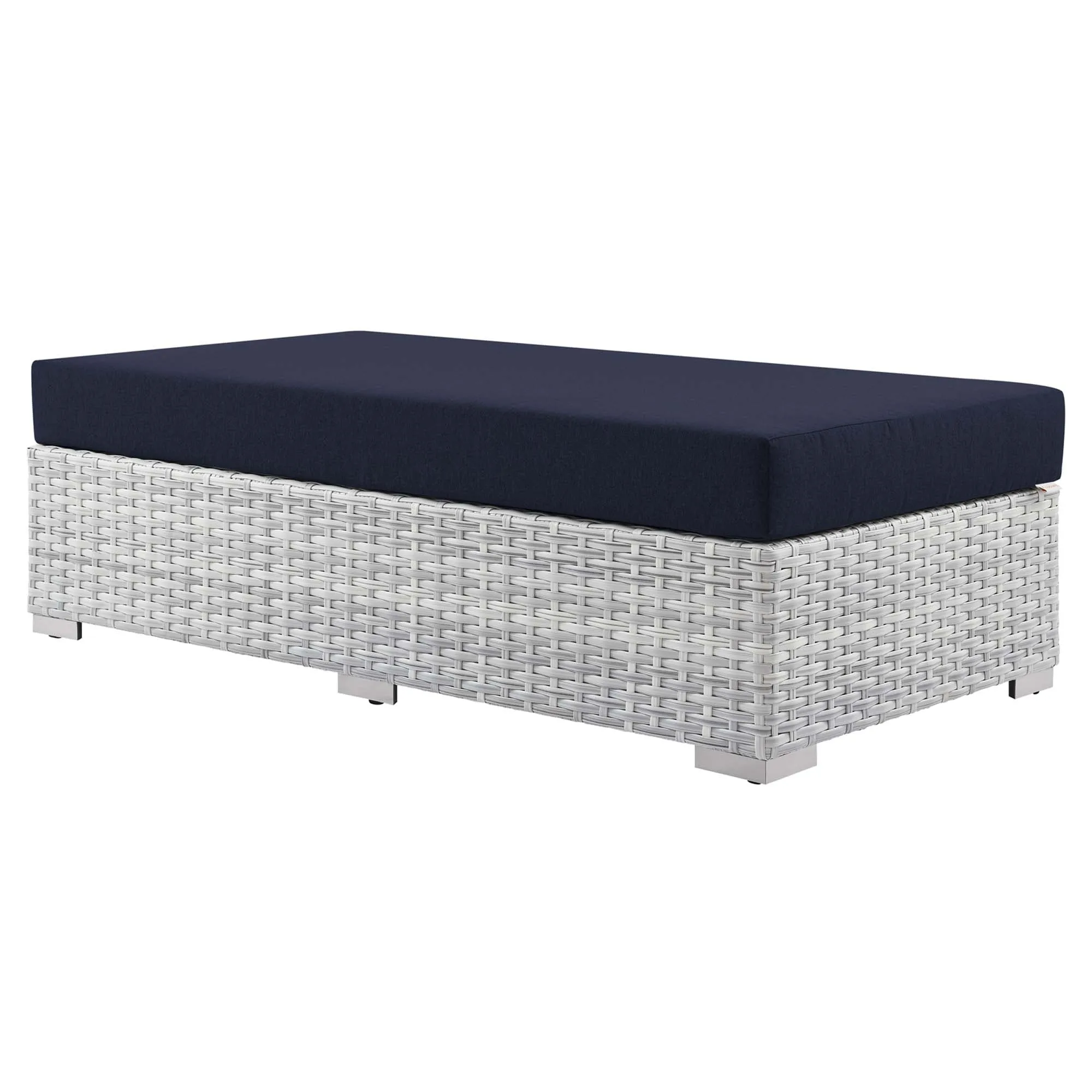 Convene Outdoor Patio Rectangular Ottoman by Modway