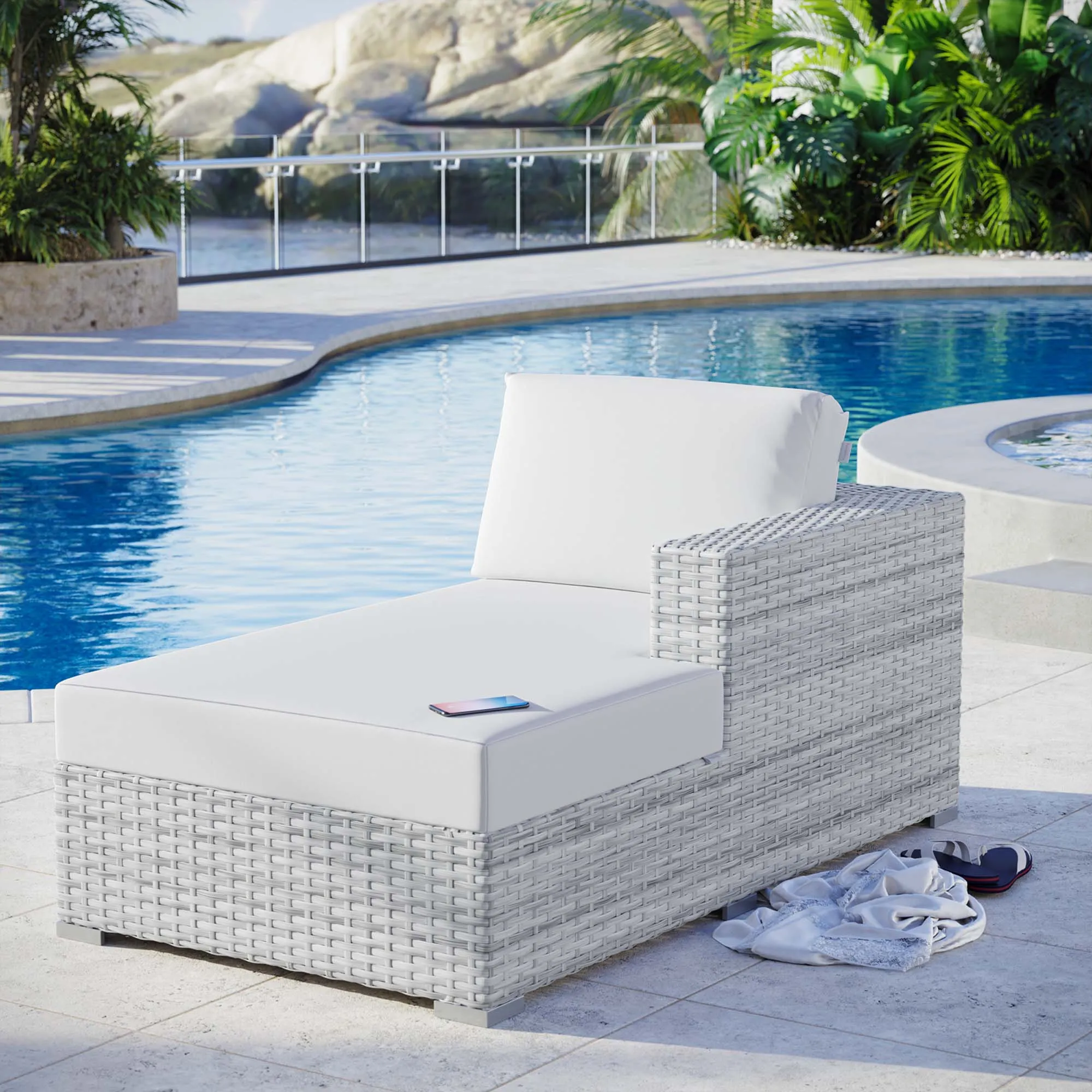 Convene Outdoor Patio Right Chaise by Modway