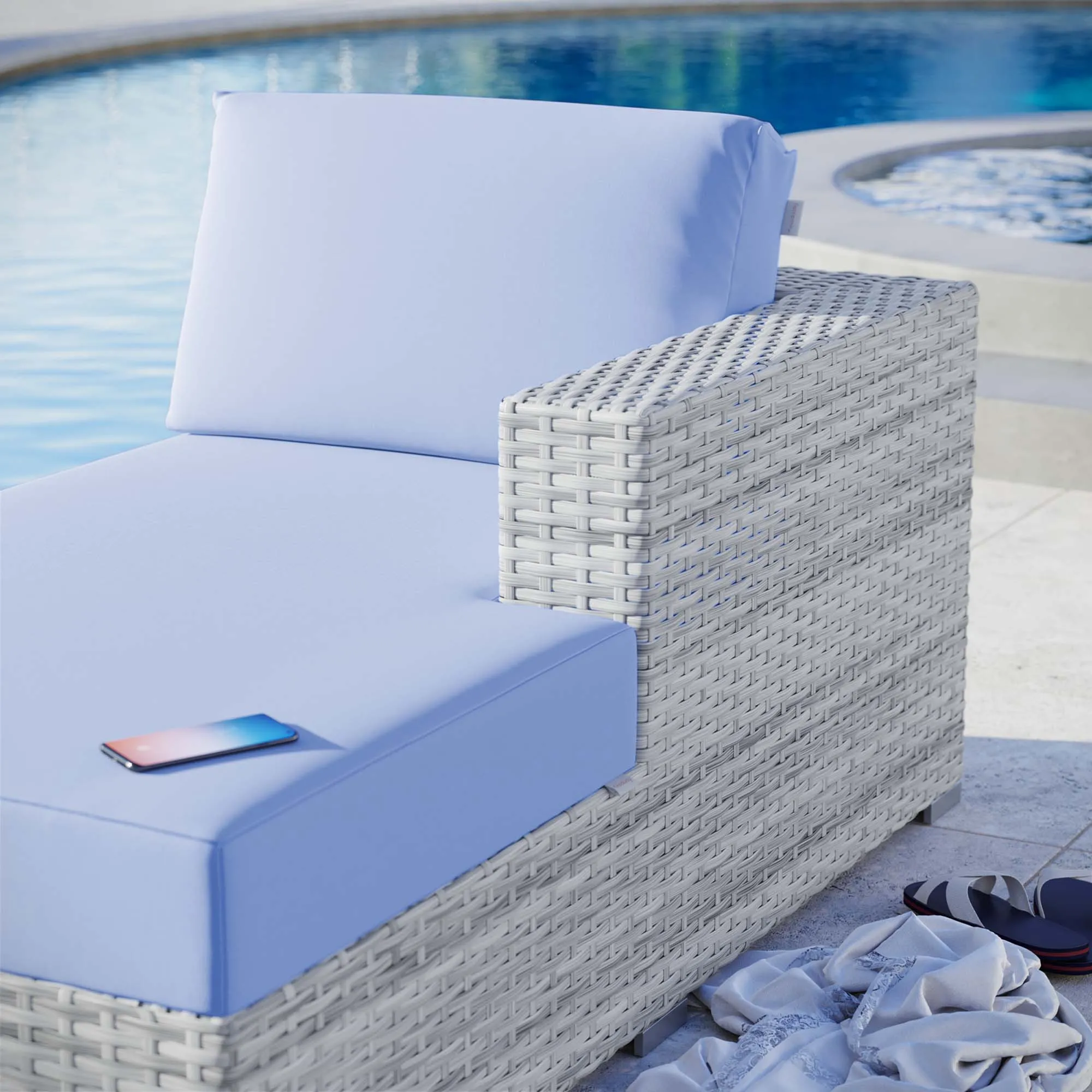 Convene Outdoor Patio Right Chaise by Modway