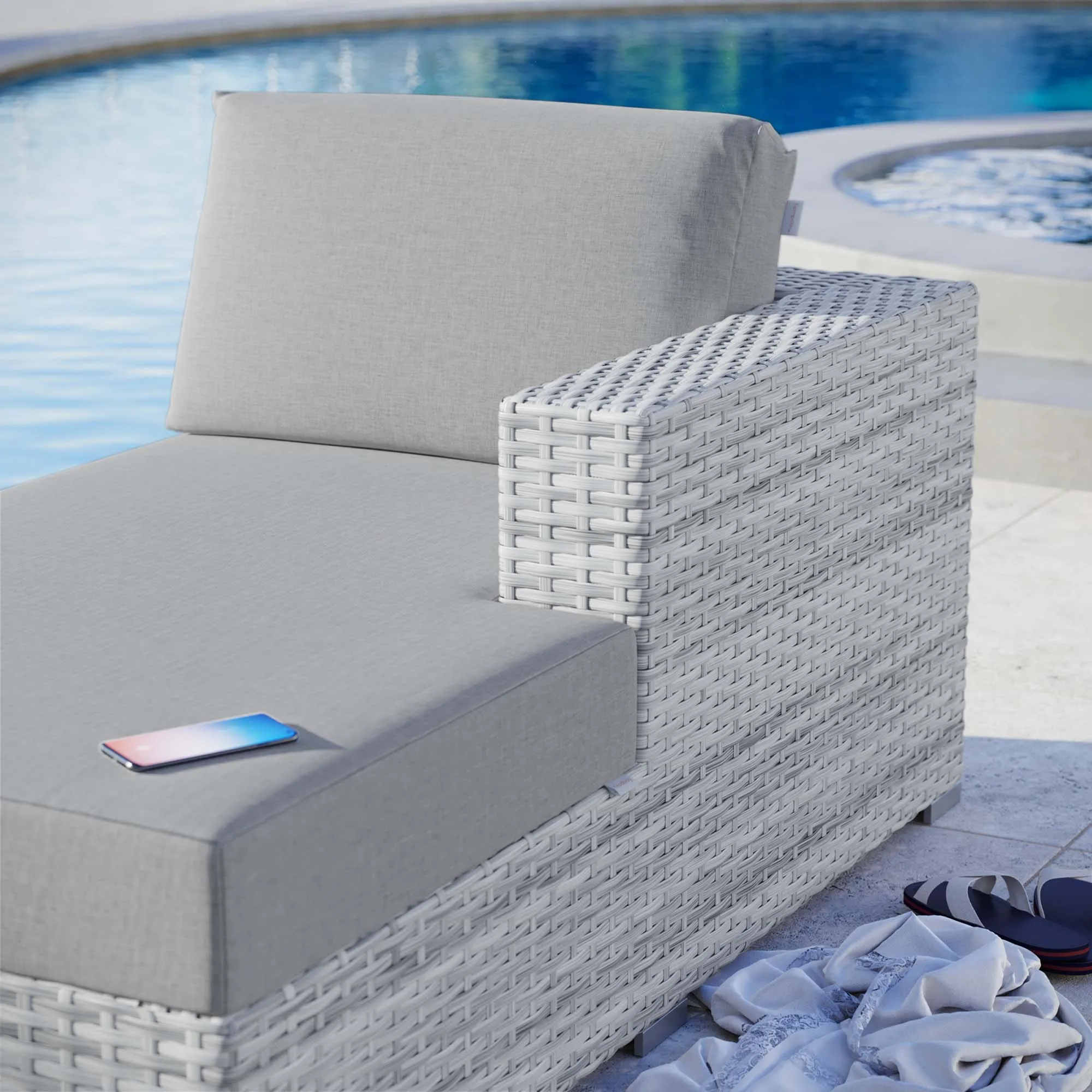 Convene Outdoor Patio Right Chaise by Modway
