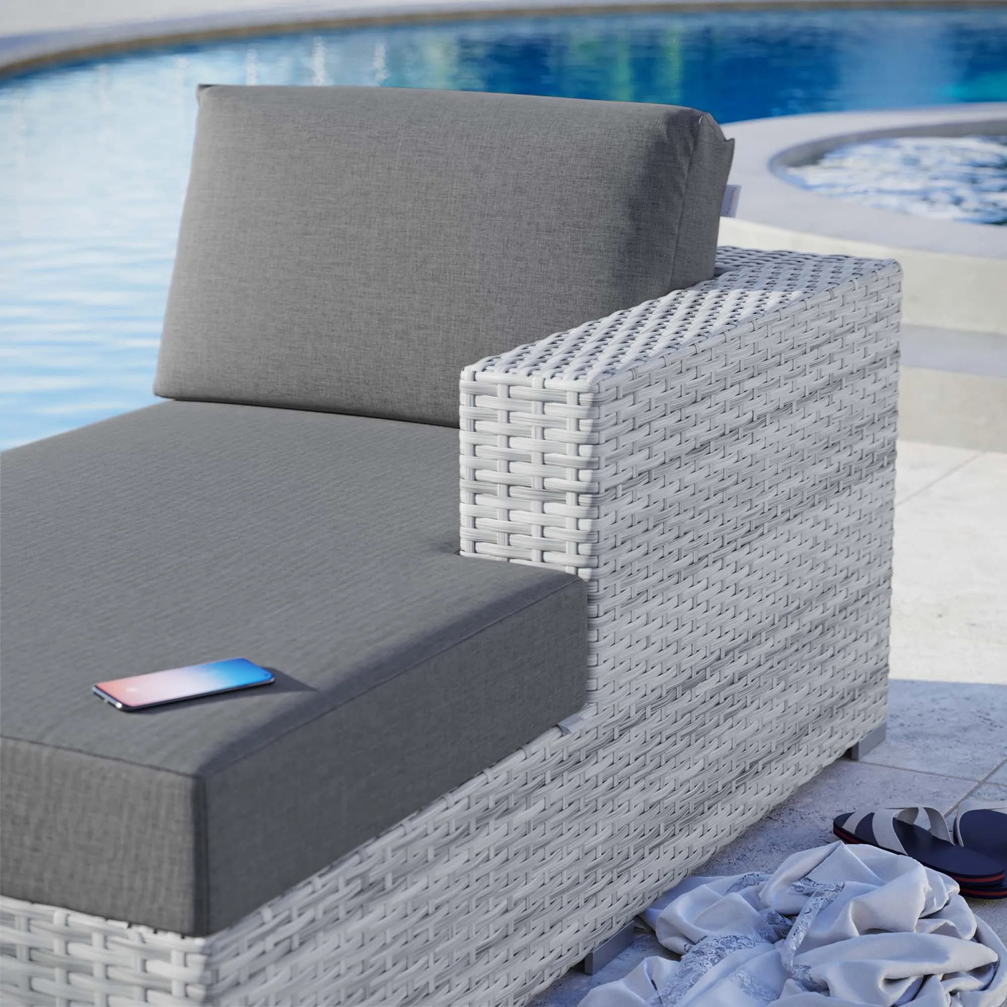 Convene Outdoor Patio Right Chaise by Modway