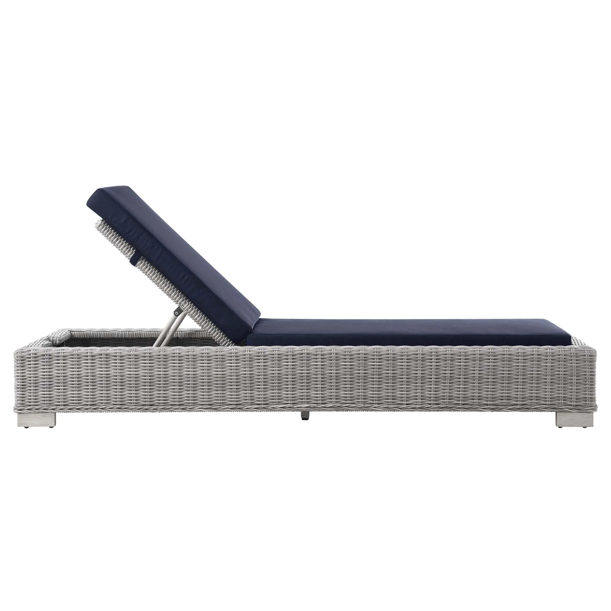Conway Outdoor Patio Wicker Rattan Chaise Lounge by Modway