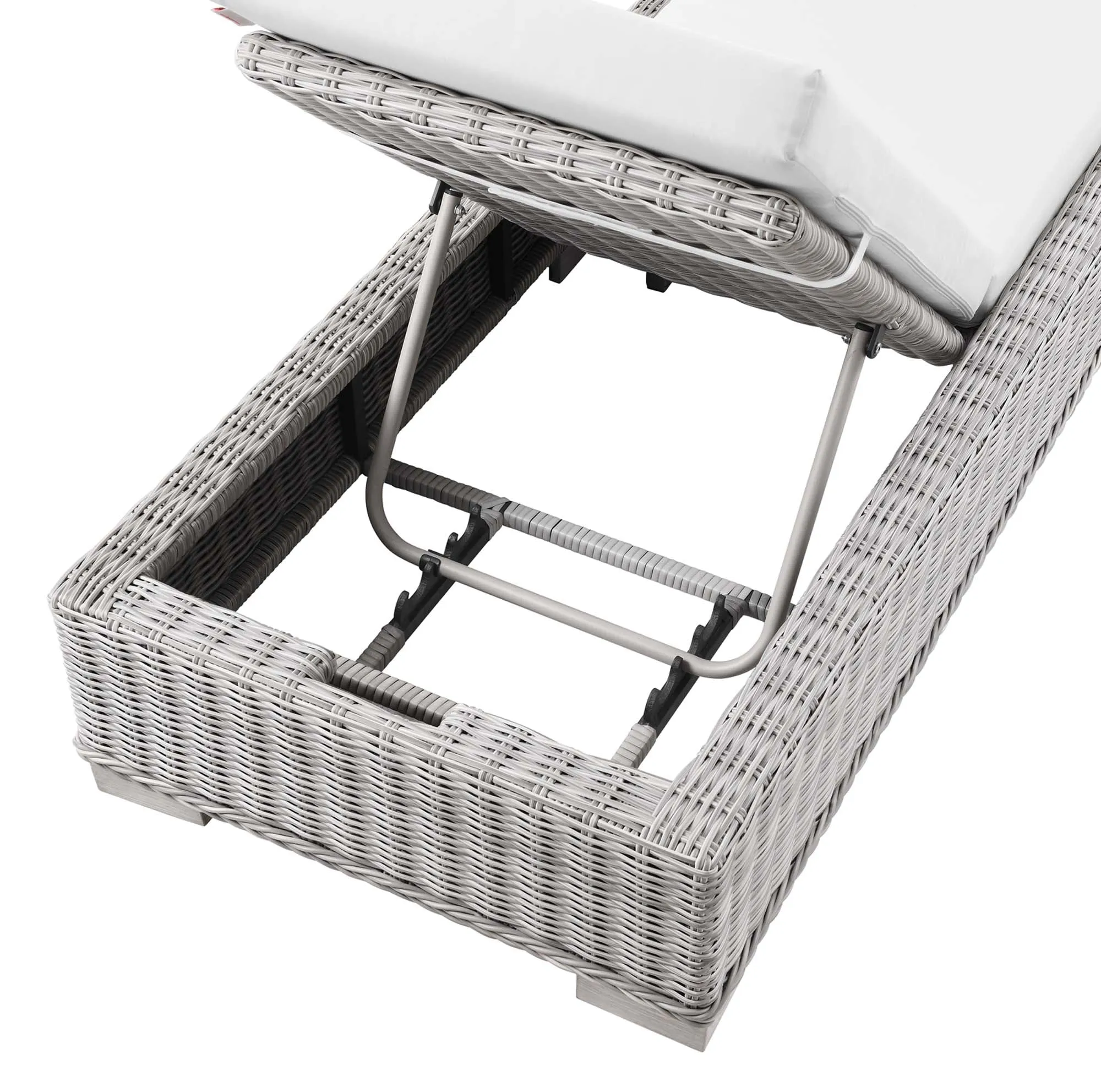 Conway Outdoor Patio Wicker Rattan Chaise Lounge by Modway