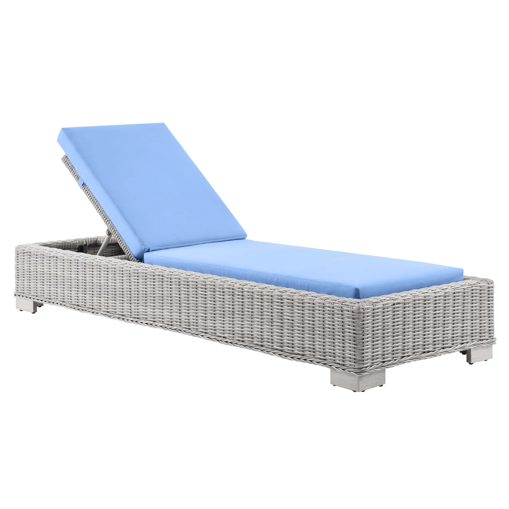 Conway Outdoor Patio Wicker Rattan Chaise Lounge by Modway