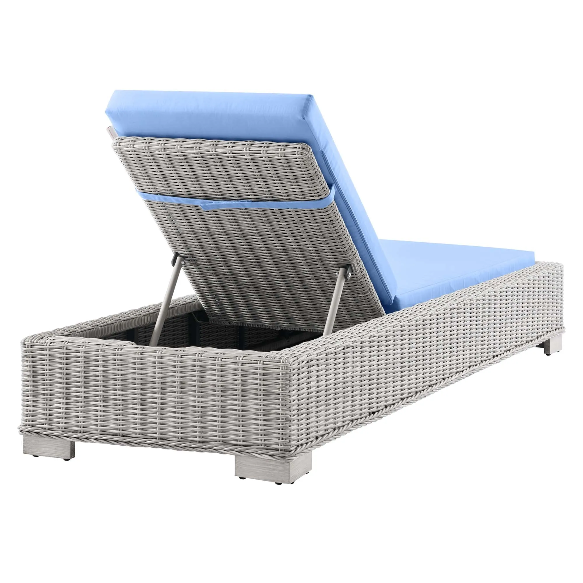 Conway Outdoor Patio Wicker Rattan Chaise Lounge by Modway