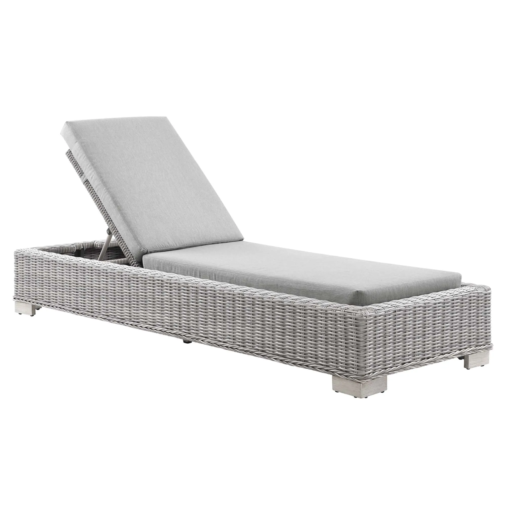 Conway Outdoor Patio Wicker Rattan Chaise Lounge by Modway