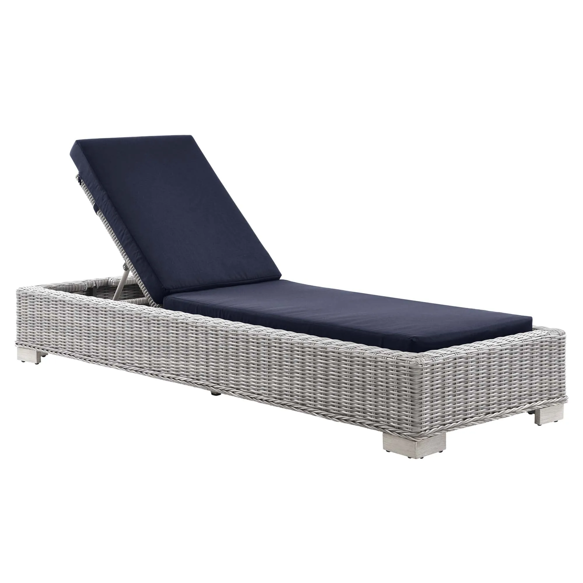 Conway Outdoor Patio Wicker Rattan Chaise Lounge by Modway