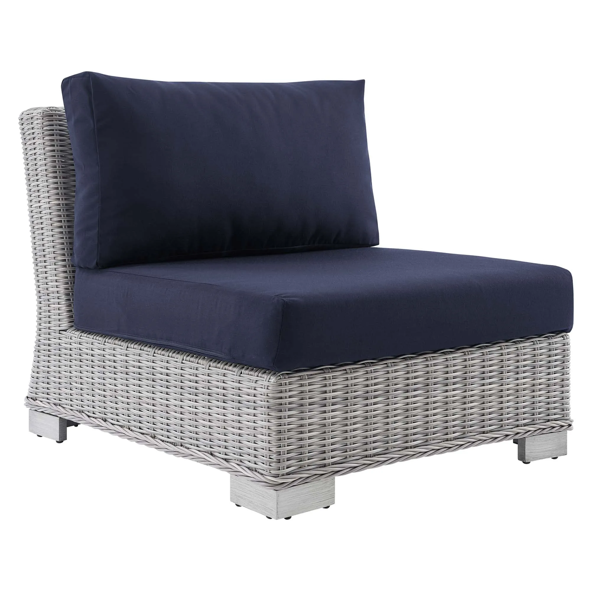 Conway Sunbrella® Outdoor Patio Wicker Rattan Armless Chair by Modway