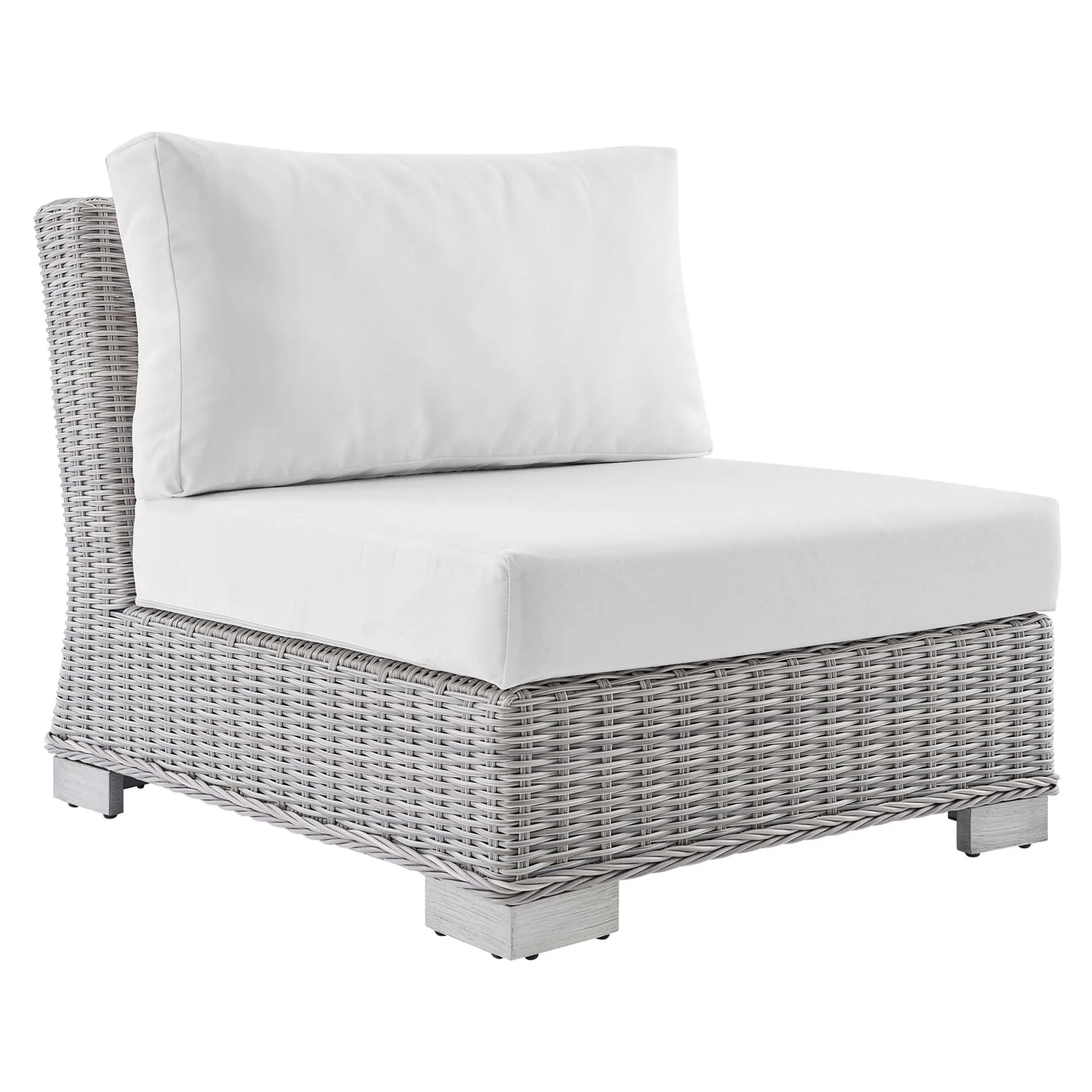 Conway Sunbrella® Outdoor Patio Wicker Rattan Armless Chair by Modway