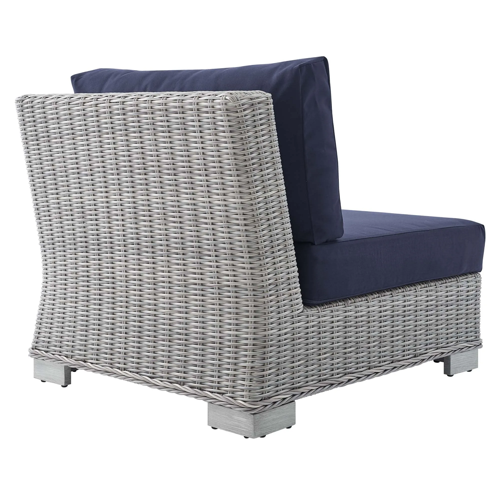 Conway Sunbrella® Outdoor Patio Wicker Rattan Armless Chair by Modway