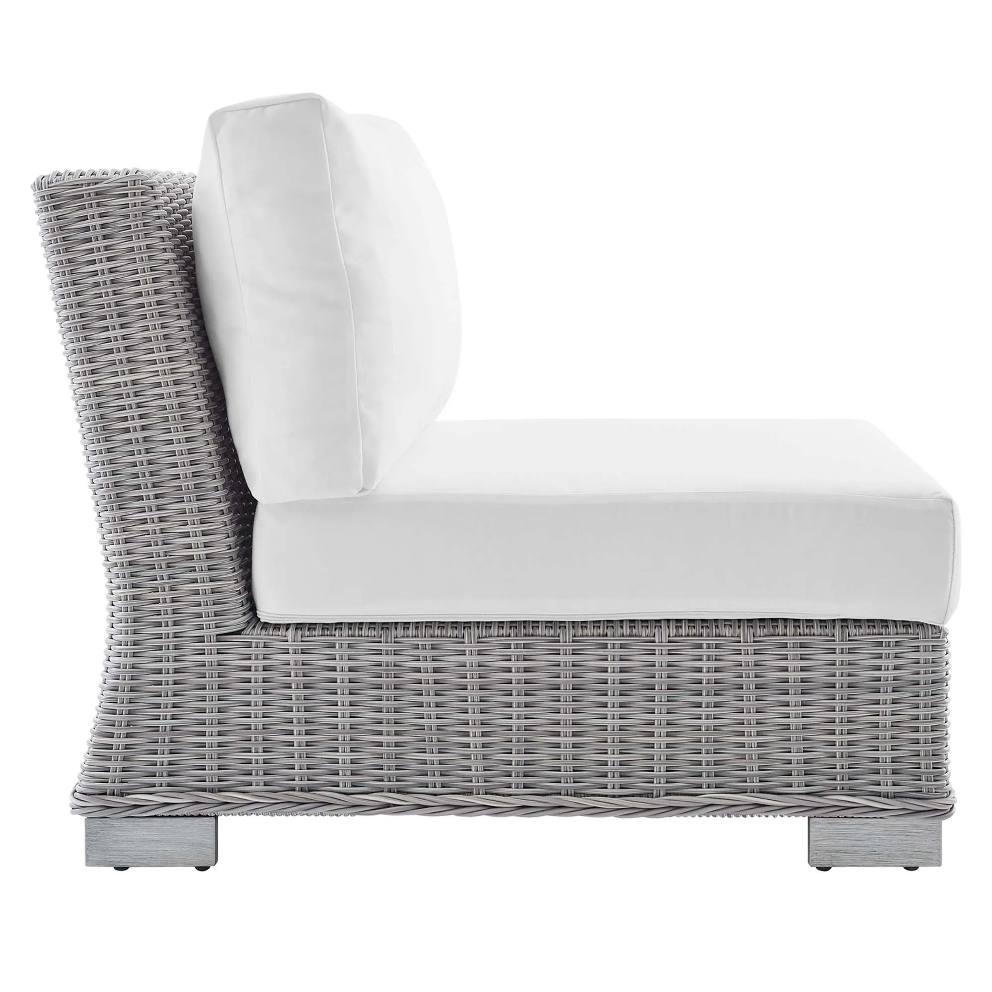 Conway Sunbrella® Outdoor Patio Wicker Rattan Armless Chair by Modway