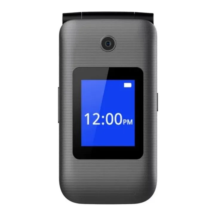 Coolpad Belleza 3321 GSM Unlocked 8GB 4G LTE Big Button Keypad Flip Phone, Gray