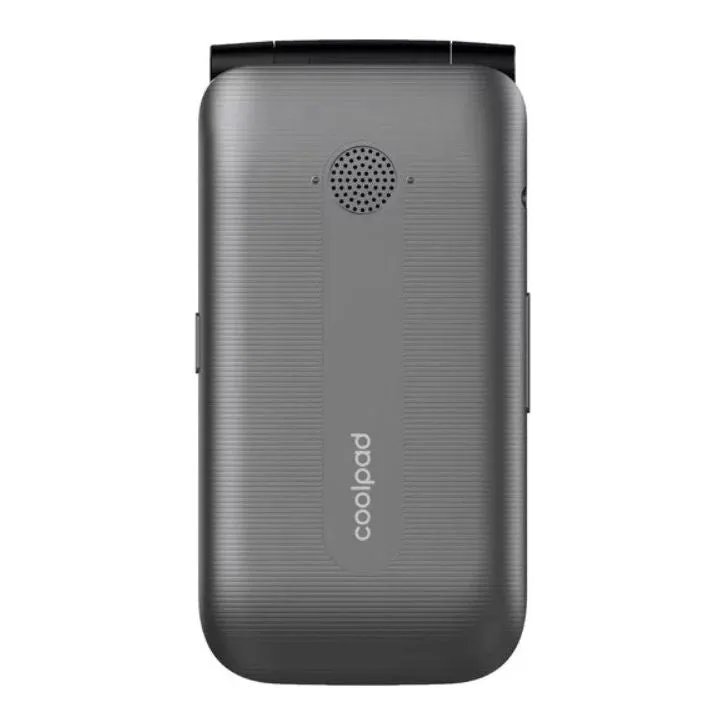 Coolpad Belleza 3321 GSM Unlocked 8GB 4G LTE Big Button Keypad Flip Phone, Gray