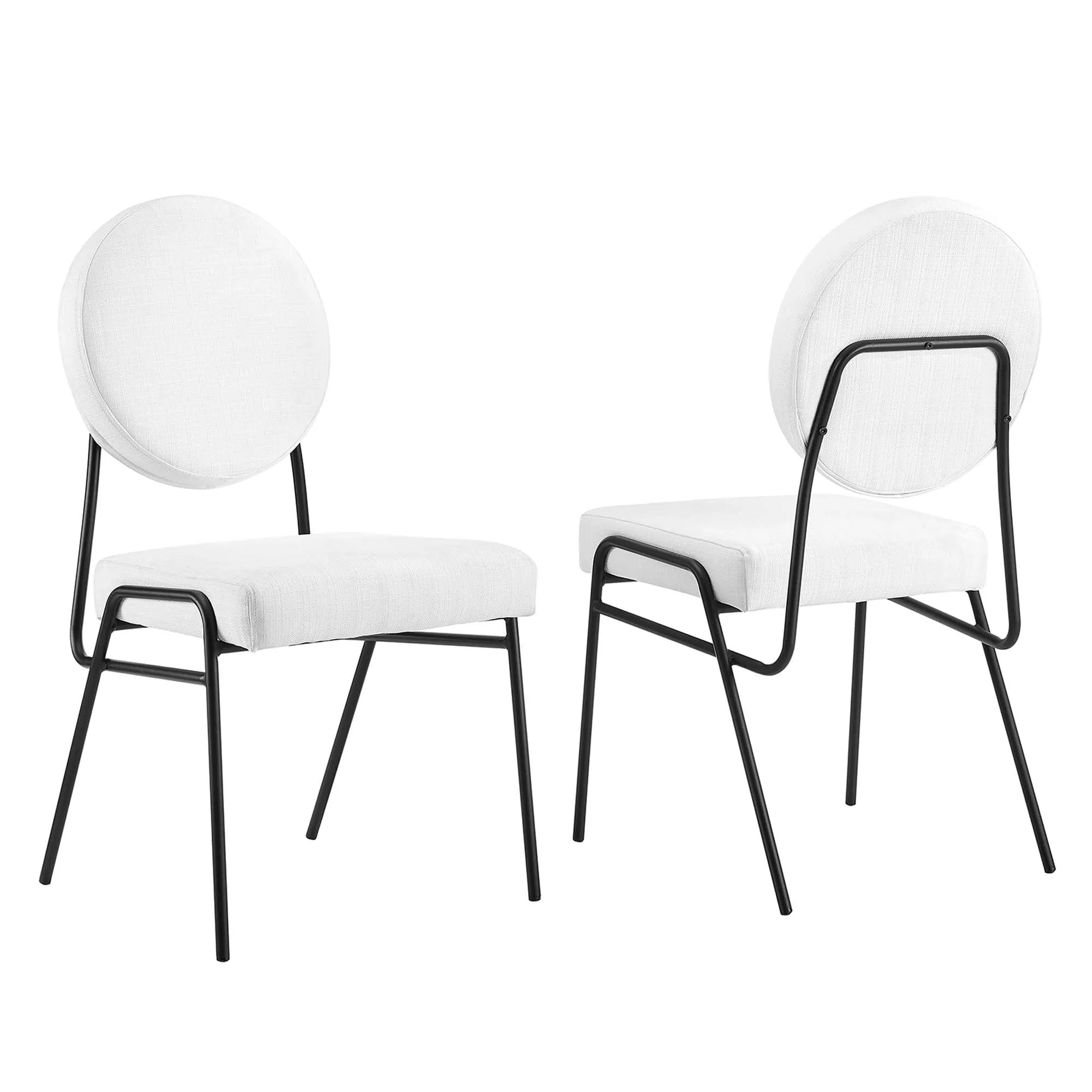 Craft Upholstered Fabric Dining Side Chairs - Set of 2 by Modway