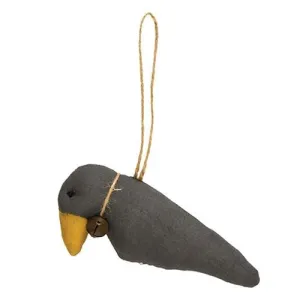 *Crow Fabric Christmas Ornament