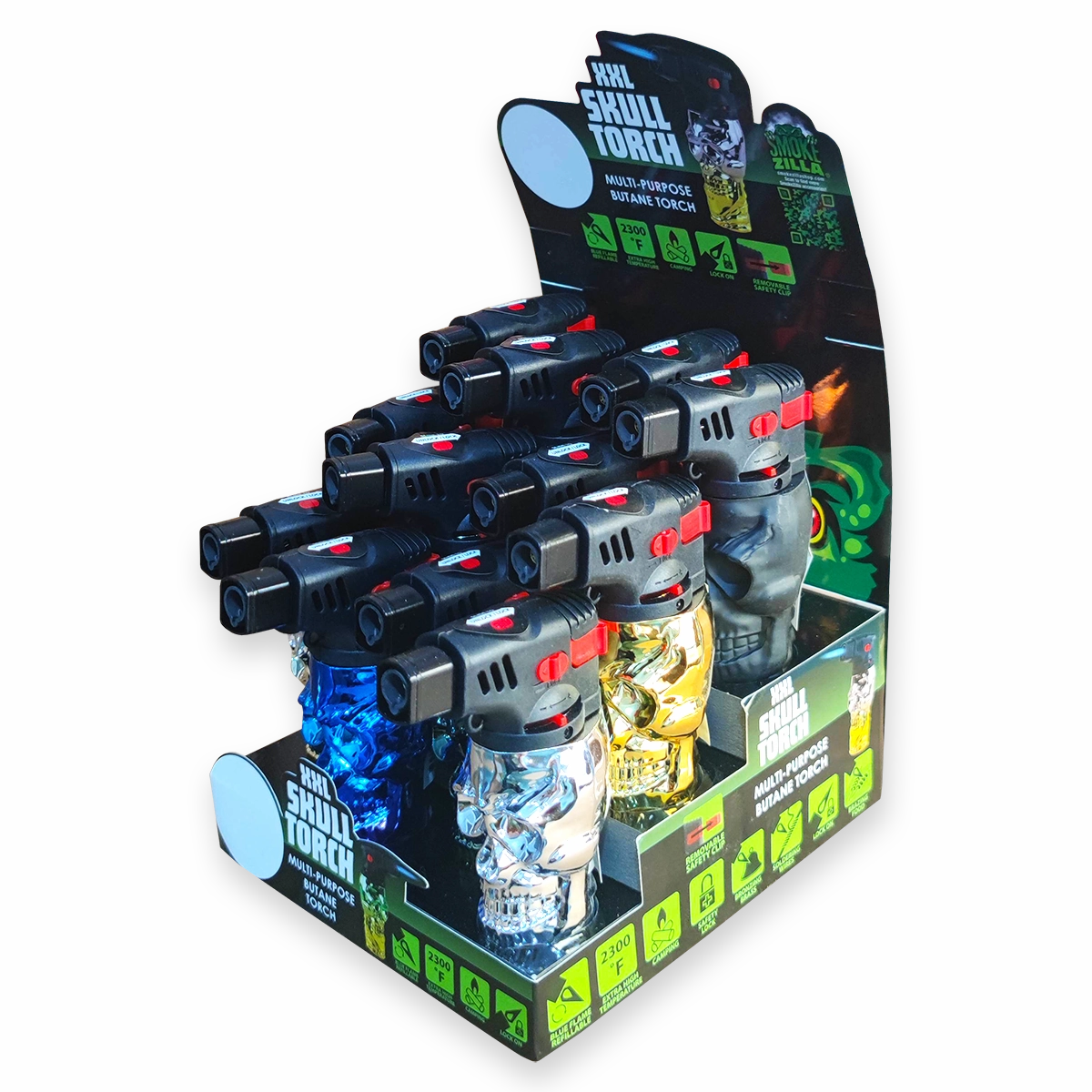 Curated Smokezilla Countertop Lighter Display - 3 Tier 88551