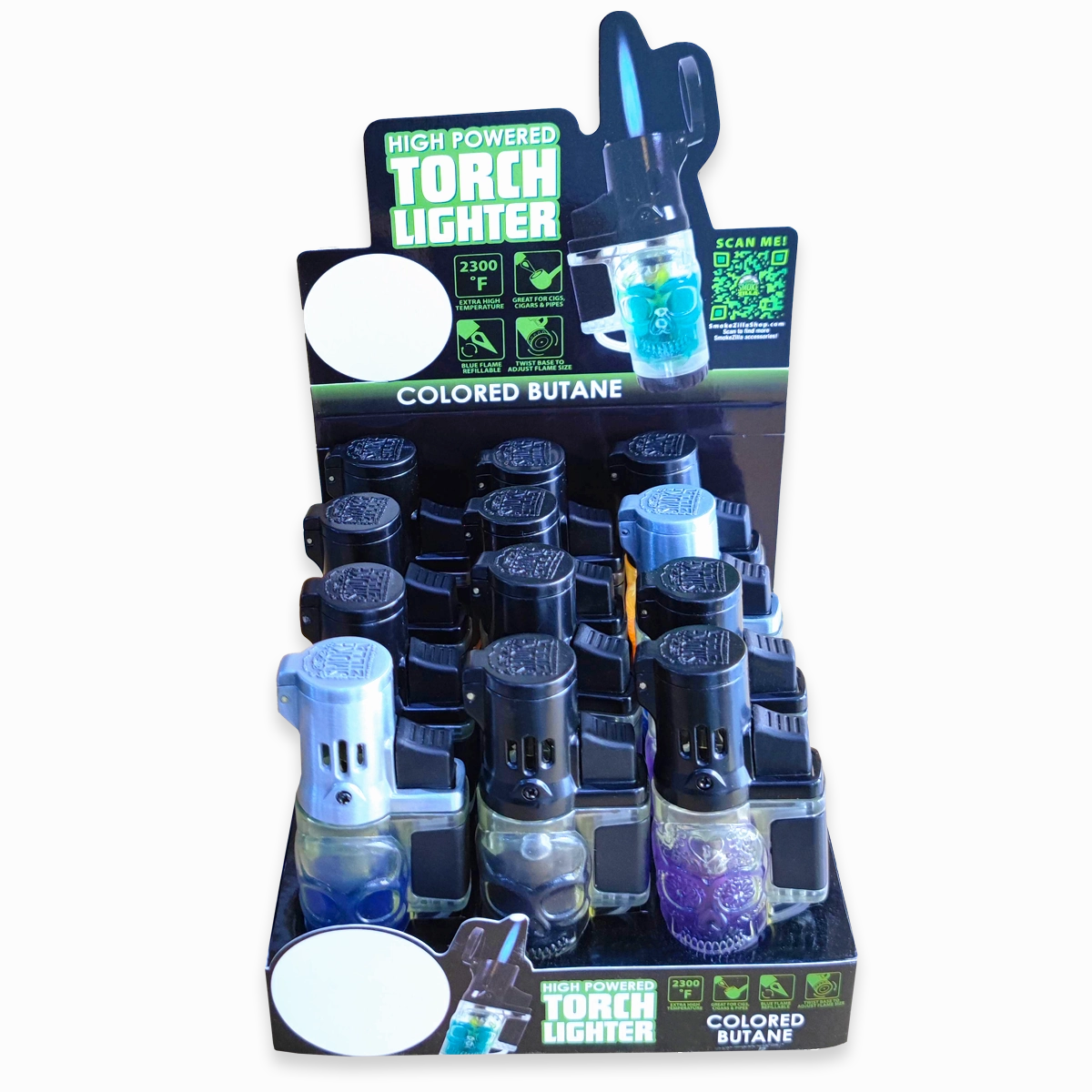 Curated Smokezilla Top Sellers Assorted Smoking Accessories Floor Display 088547