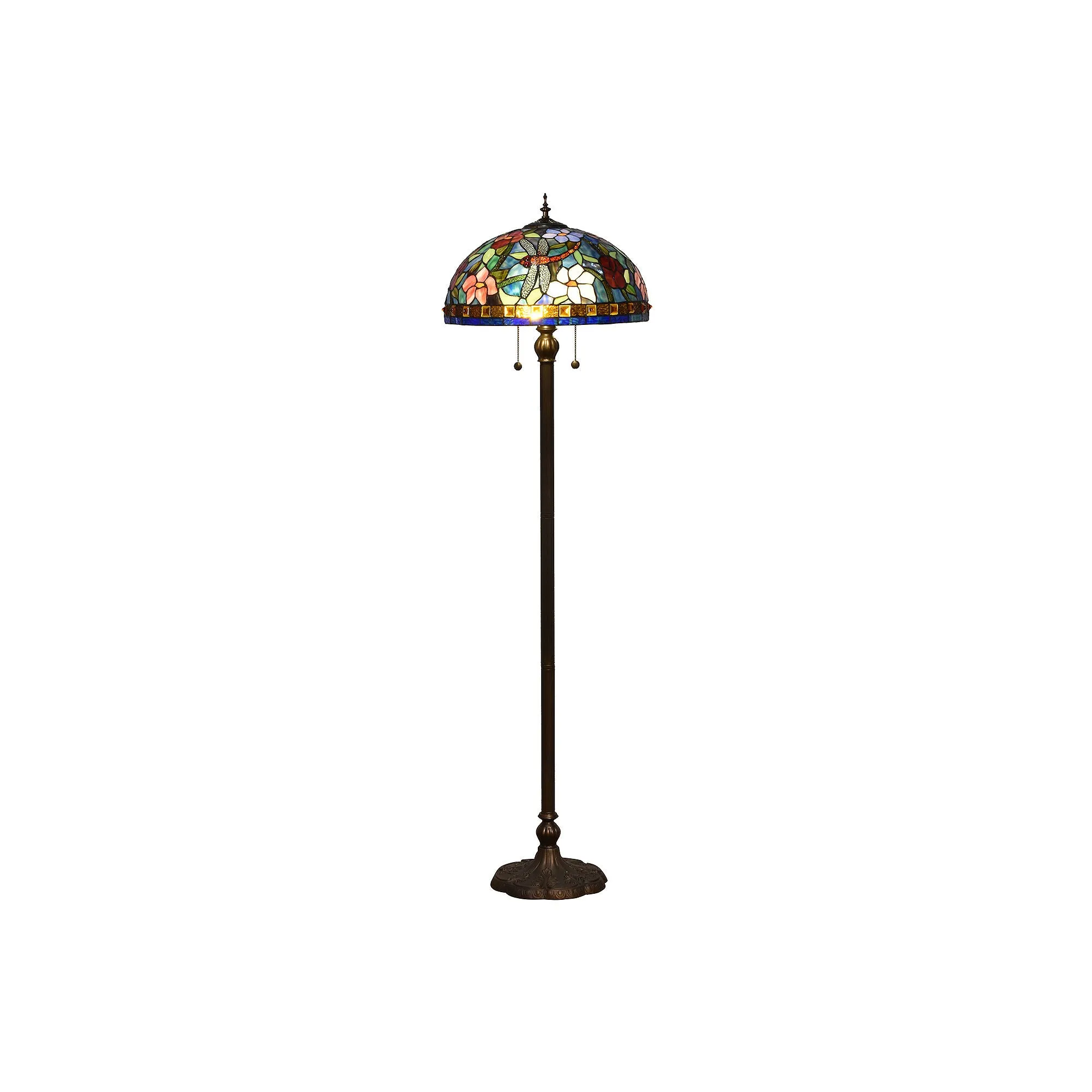 Dale Tiffany Jaffa Metal Floor Lamp - MULTI ONE SIZE