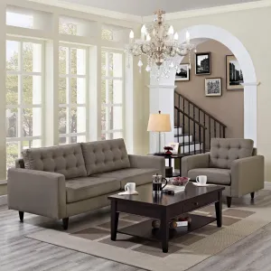Empress Armchair and Sofa Set of 2 by Modway