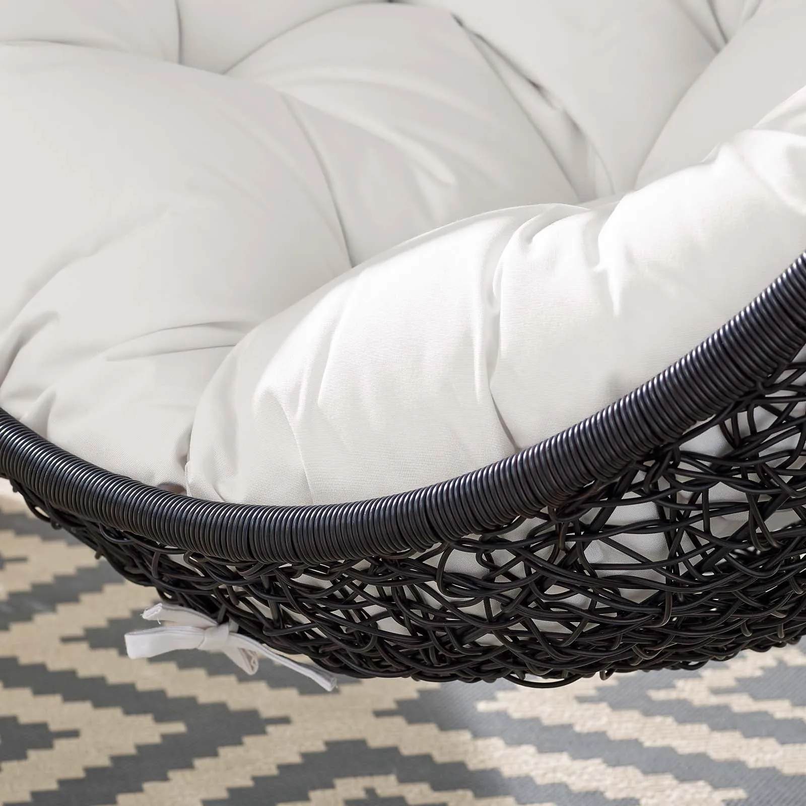Encase Sunbrella® Fabric Swing Outdoor Patio Lounge Chair Without Stand by Modway