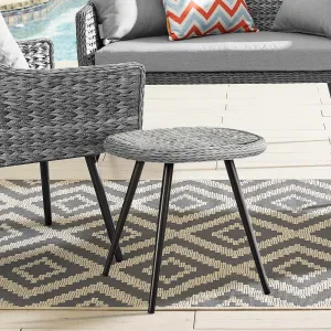 Endeavor Outdoor Patio Wicker Rattan Side Table by Modway