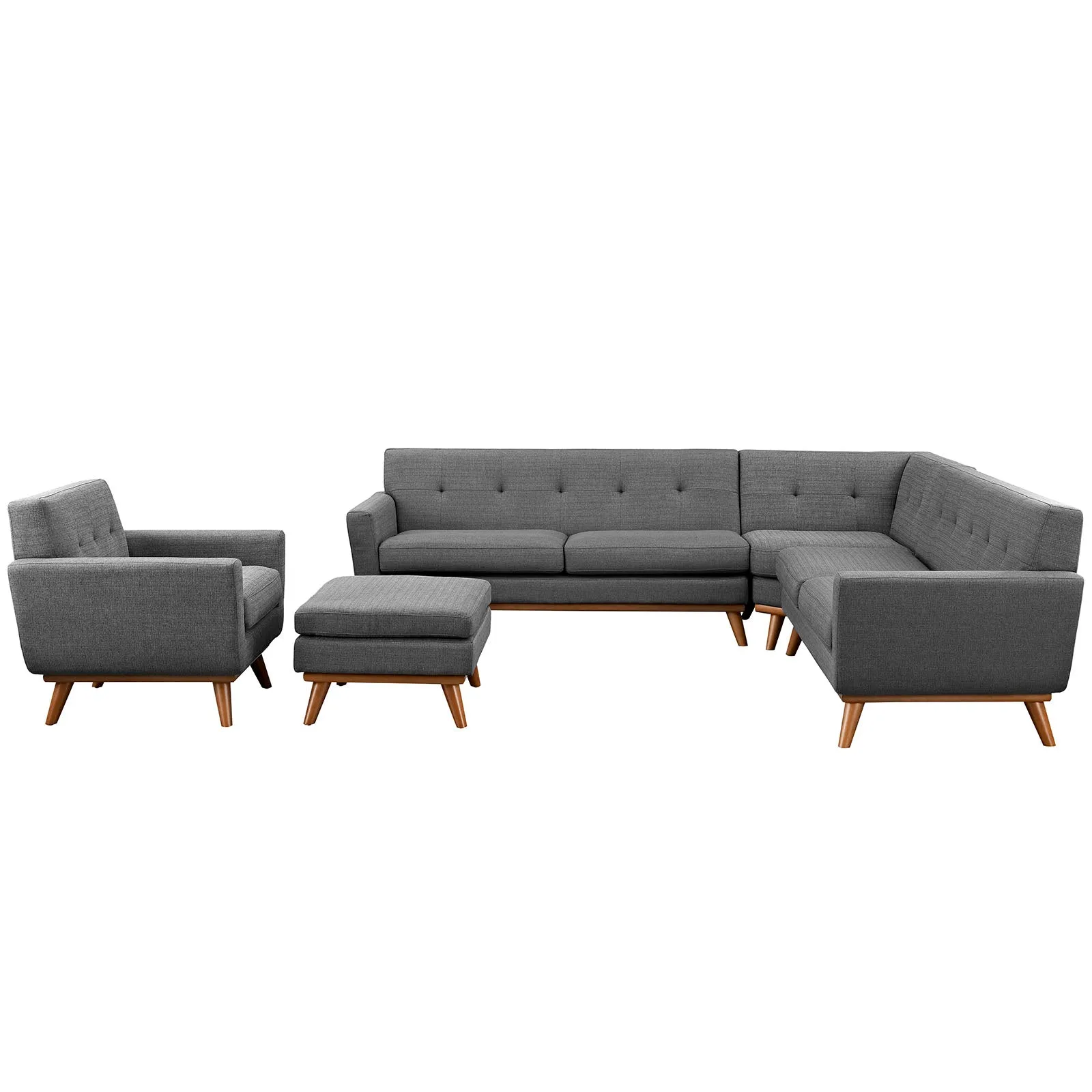 Engage 5 Piece Sectional Sofa by Modway