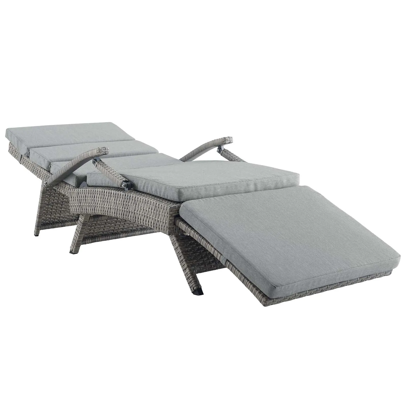 Envisage Chaise Outdoor Patio Wicker Rattan Lounge Chair by Modway