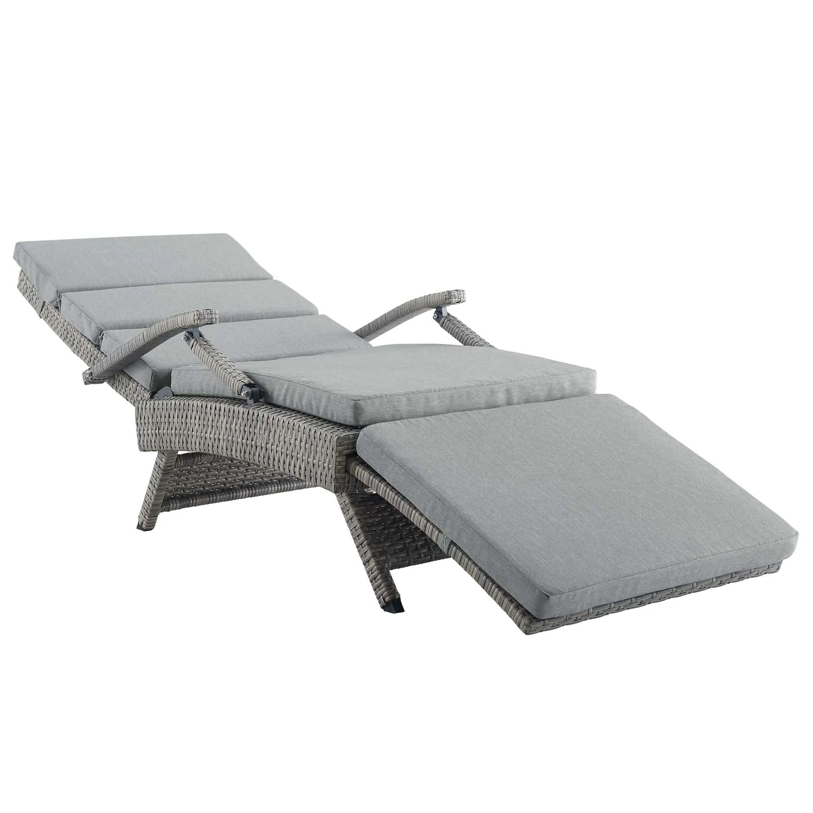 Envisage Chaise Outdoor Patio Wicker Rattan Lounge Chair by Modway