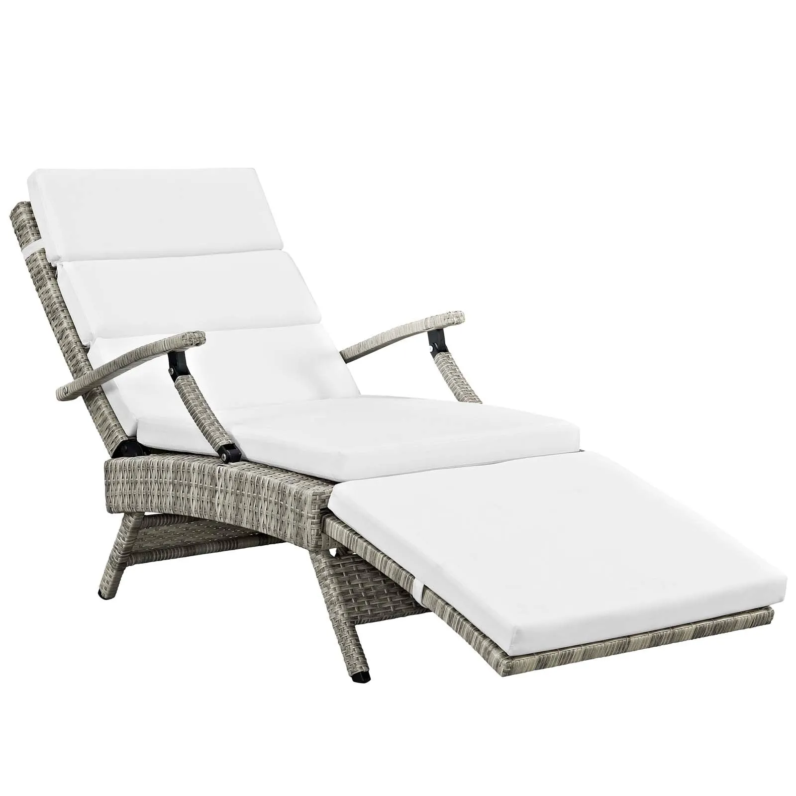 Envisage Chaise Outdoor Patio Wicker Rattan Lounge Chair by Modway