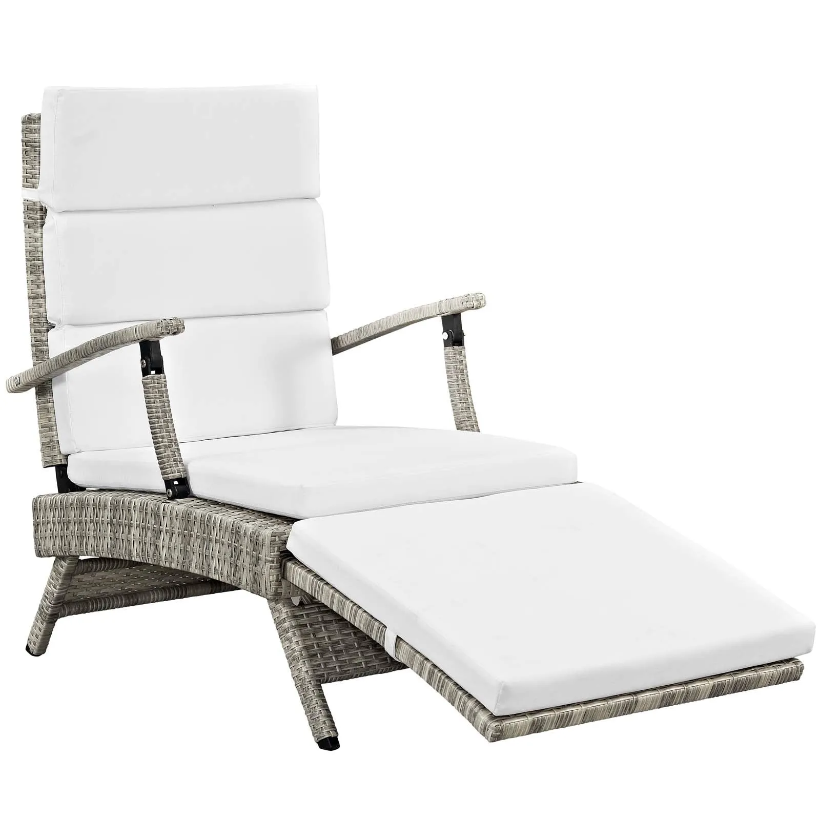Envisage Chaise Outdoor Patio Wicker Rattan Lounge Chair by Modway