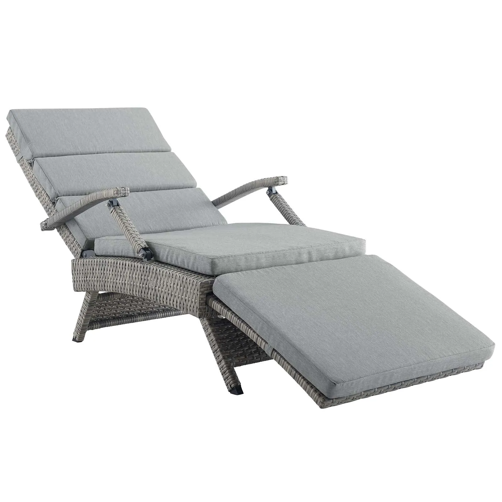 Envisage Chaise Outdoor Patio Wicker Rattan Lounge Chair by Modway
