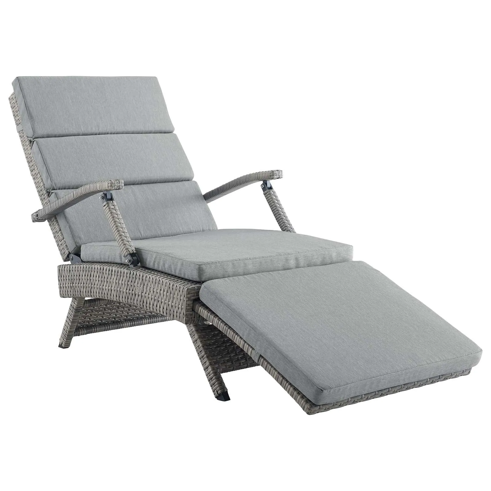 Envisage Chaise Outdoor Patio Wicker Rattan Lounge Chair by Modway