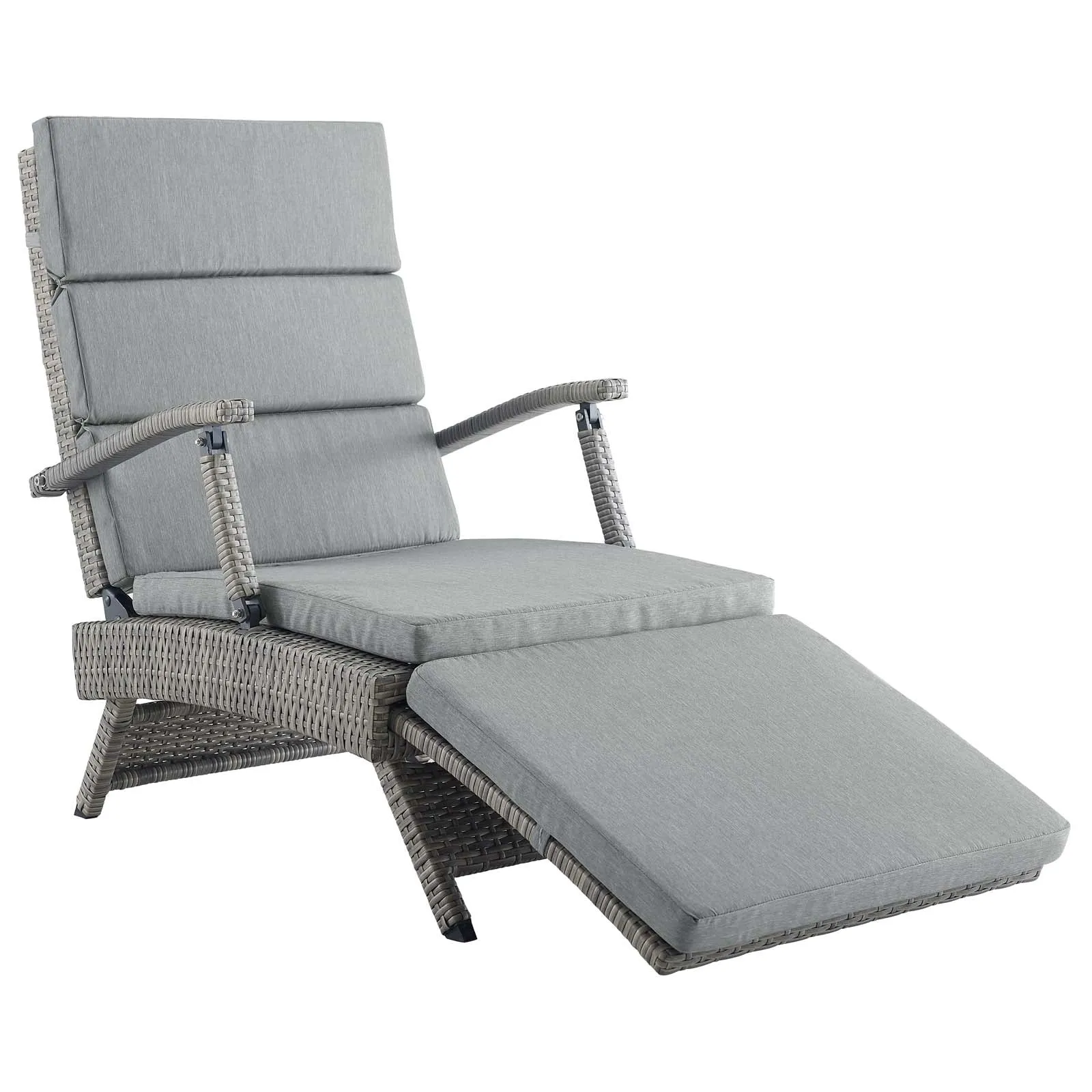 Envisage Chaise Outdoor Patio Wicker Rattan Lounge Chair by Modway