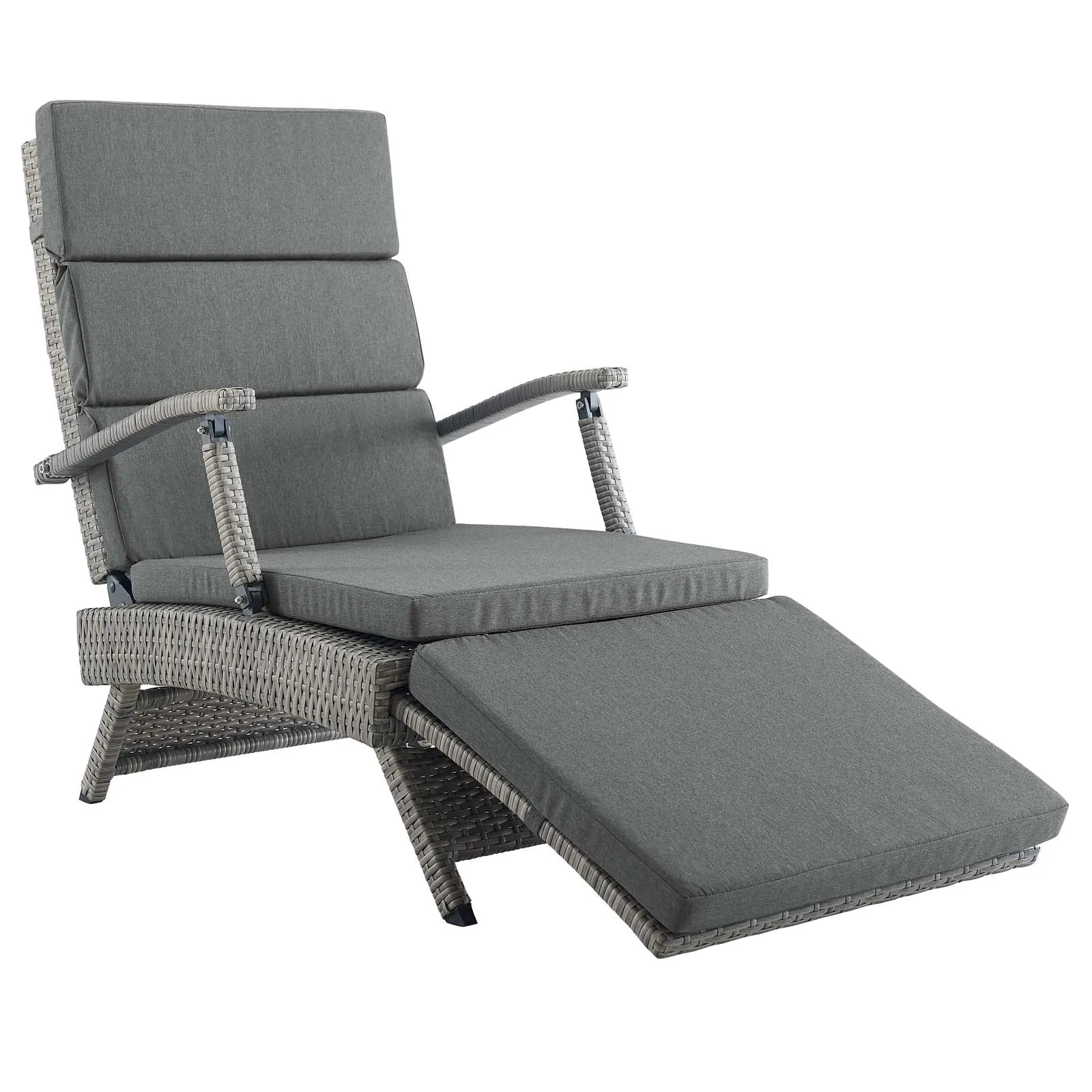 Envisage Chaise Outdoor Patio Wicker Rattan Lounge Chair by Modway