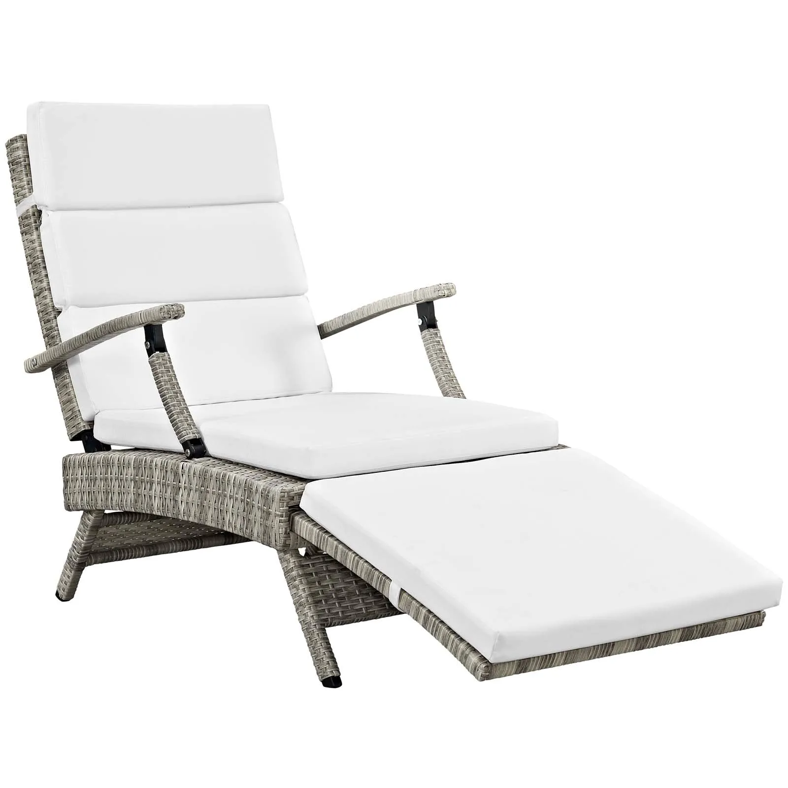 Envisage Chaise Outdoor Patio Wicker Rattan Lounge Chair by Modway
