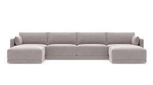 Eva Double Chaise Sectional (152" x 70")