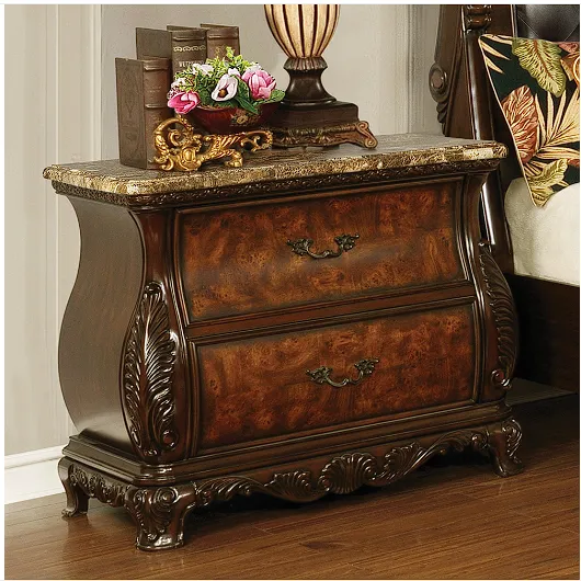 Exeter Queen Tufted Upholstered Sleigh Bed Dark Burl