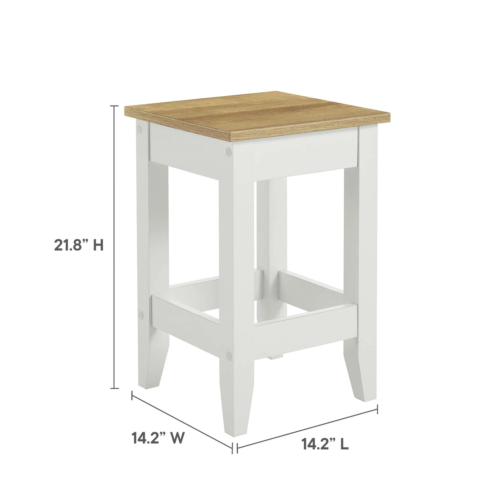 Farmstead 3-Piece Kitchen Island and Stool Set by Modway