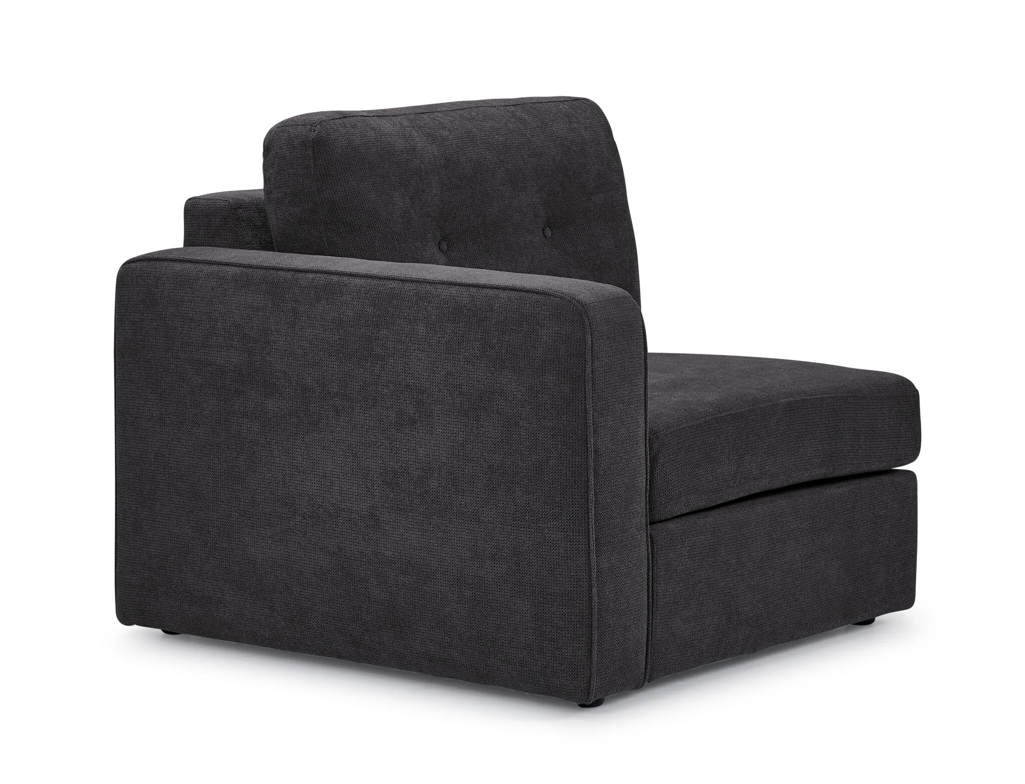 Feeling Connected - Connex 3-Piece Modular Chair with Storage Console - Dark Grey