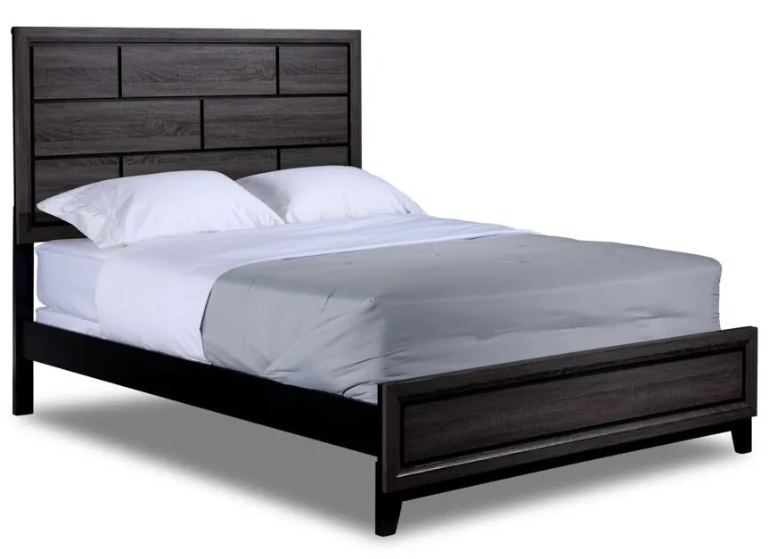 Fog 5-Piece Queen Bedroom Package - Grey, Black