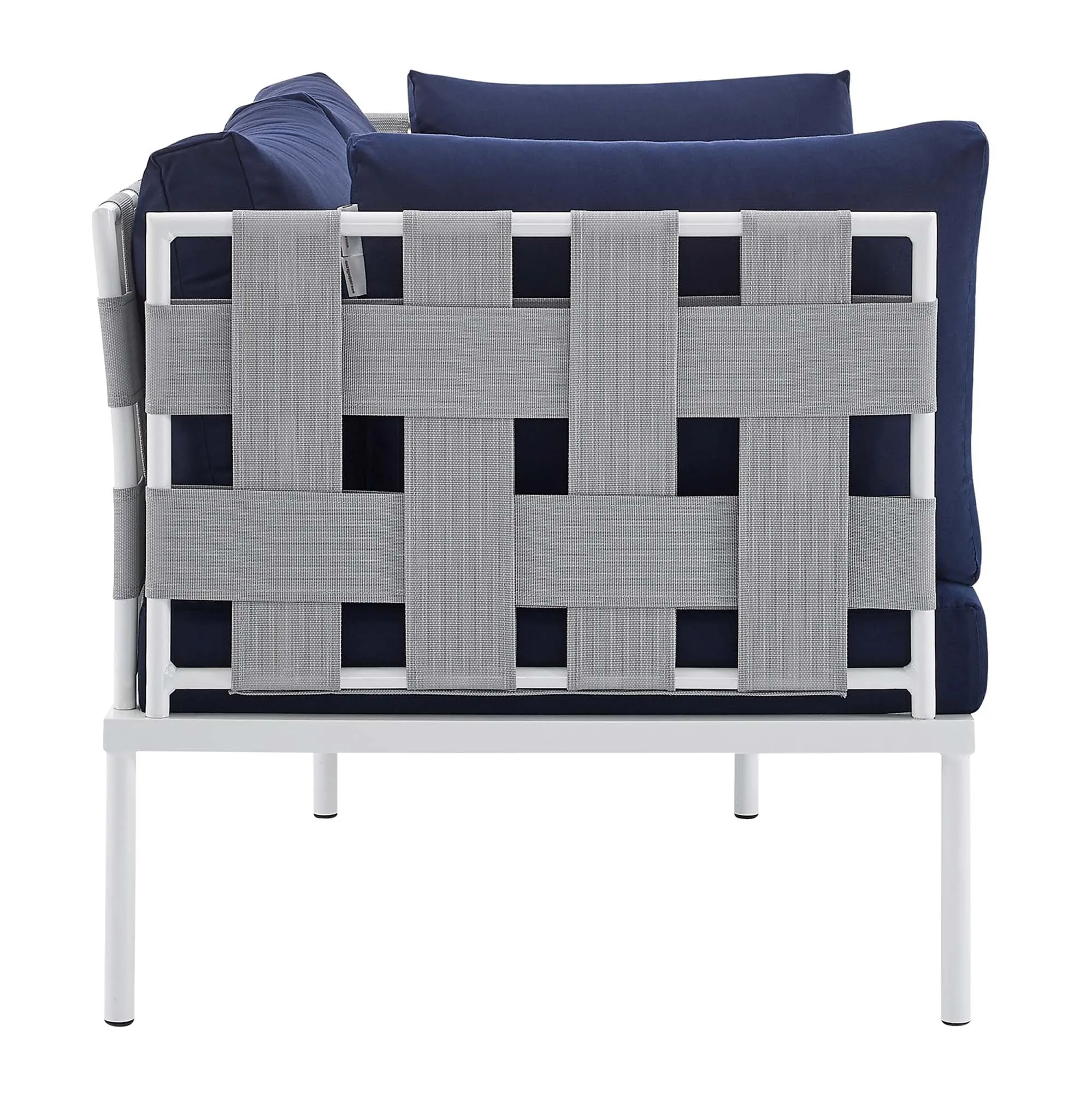 Harmony 4-Piece  Sunbrella® Outdoor Patio Aluminum Seating Set by Modway