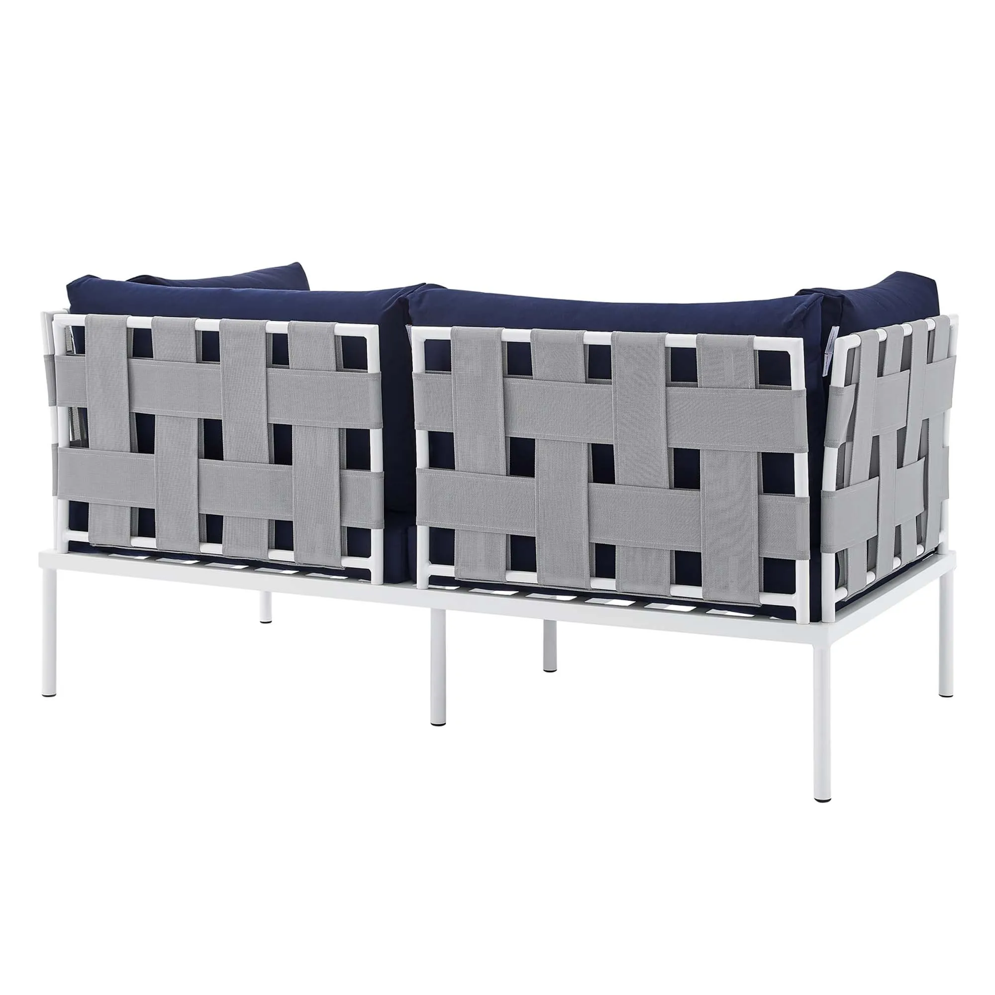 Harmony 4-Piece  Sunbrella® Outdoor Patio Aluminum Seating Set by Modway