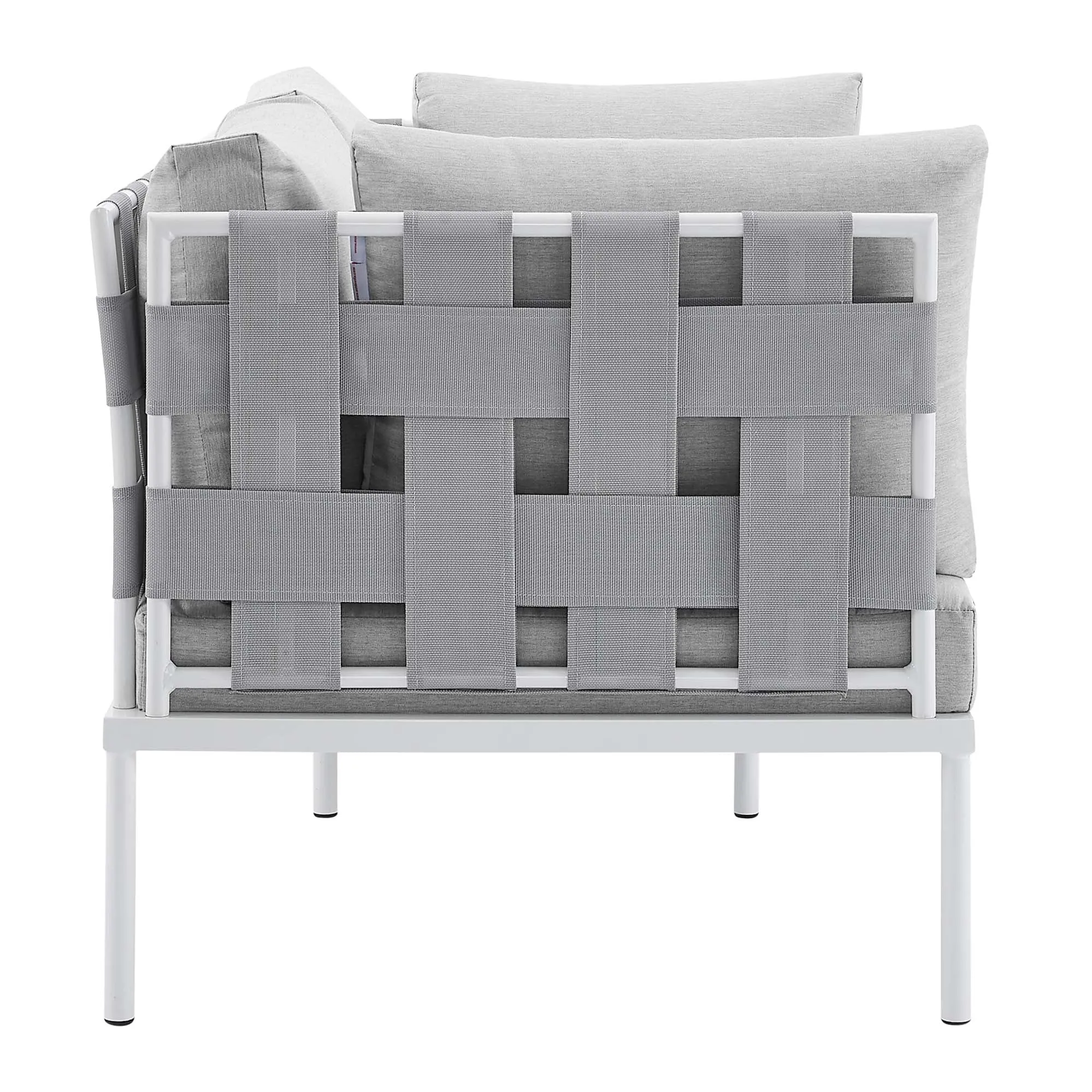 Harmony 4-Piece  Sunbrella® Outdoor Patio Aluminum Seating Set by Modway