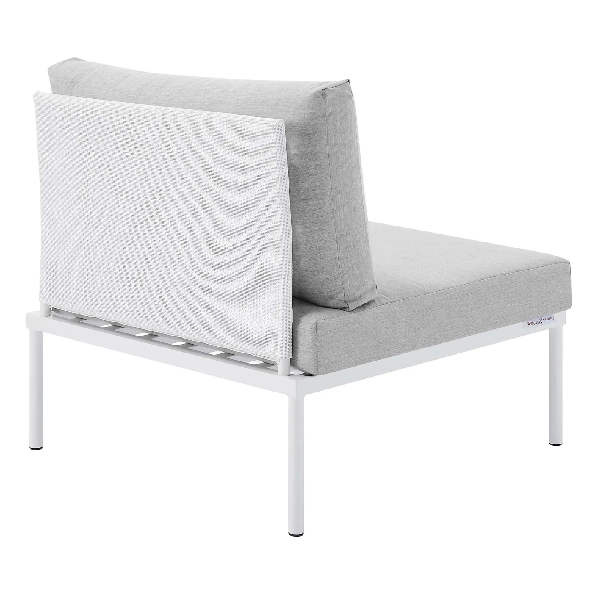 Harmony 6-Piece  Sunbrella® Outdoor Patio Aluminum Seating Set by Modway