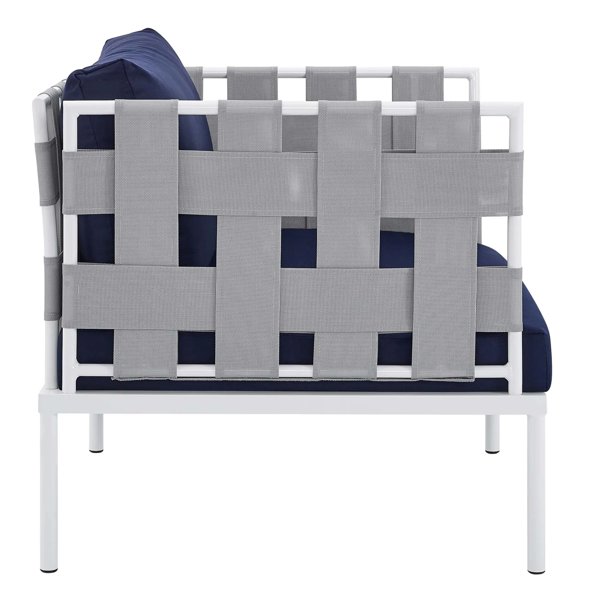 Harmony 7-Piece  Sunbrella® Outdoor Patio Aluminum Sectional Sofa Set by Modway