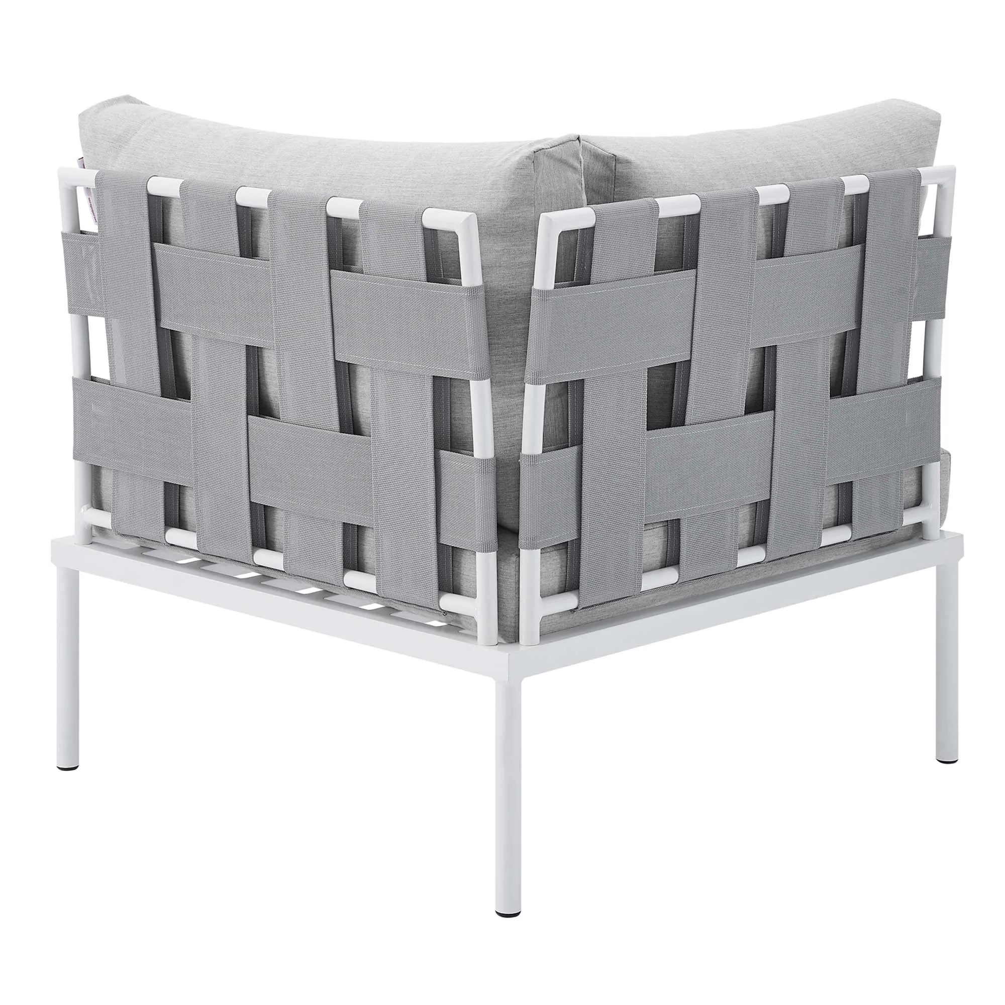 Harmony 8-Piece  Sunbrella® Outdoor Patio All Mesh Sectional Sofa Set by Modway