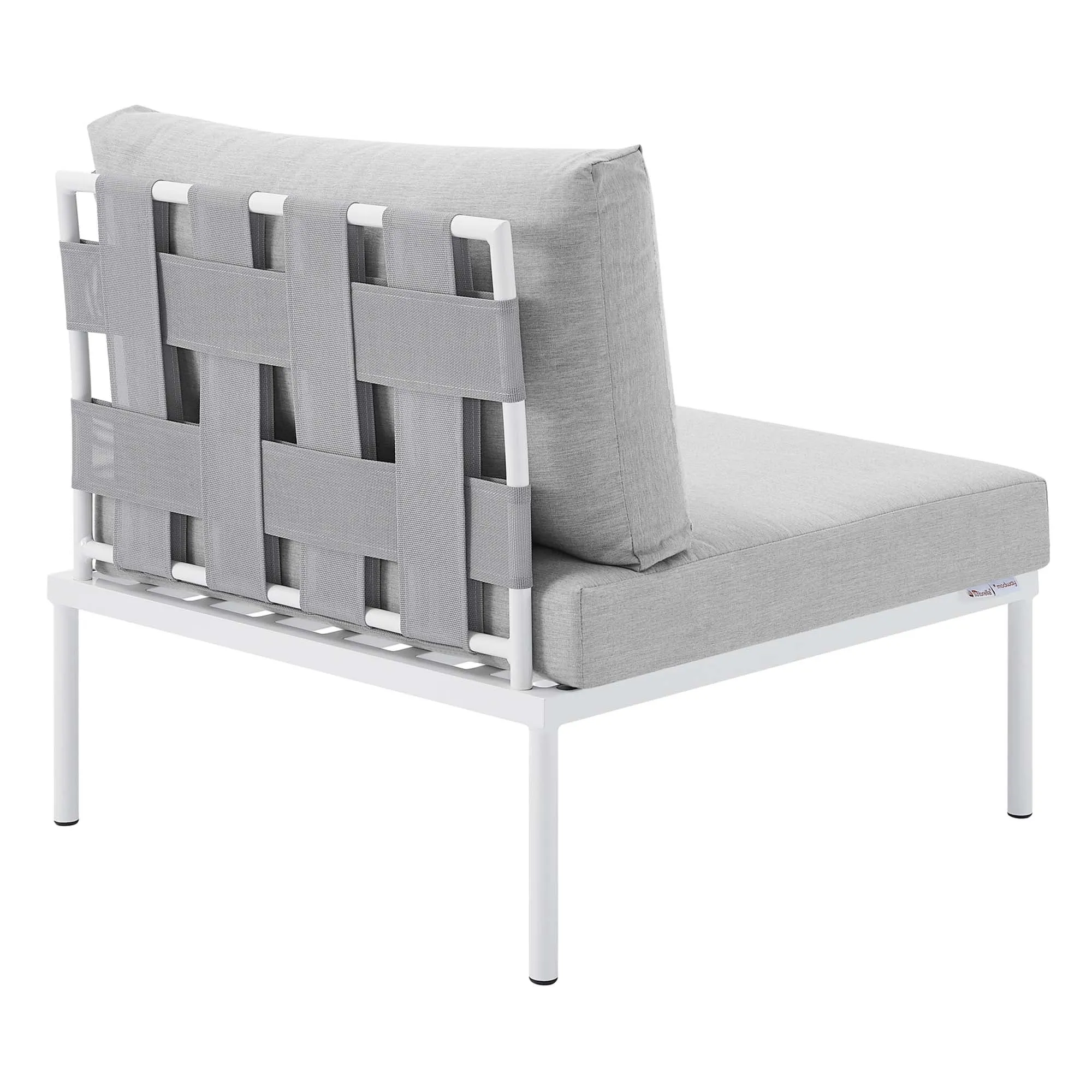 Harmony 8-Piece  Sunbrella® Outdoor Patio All Mesh Sectional Sofa Set by Modway