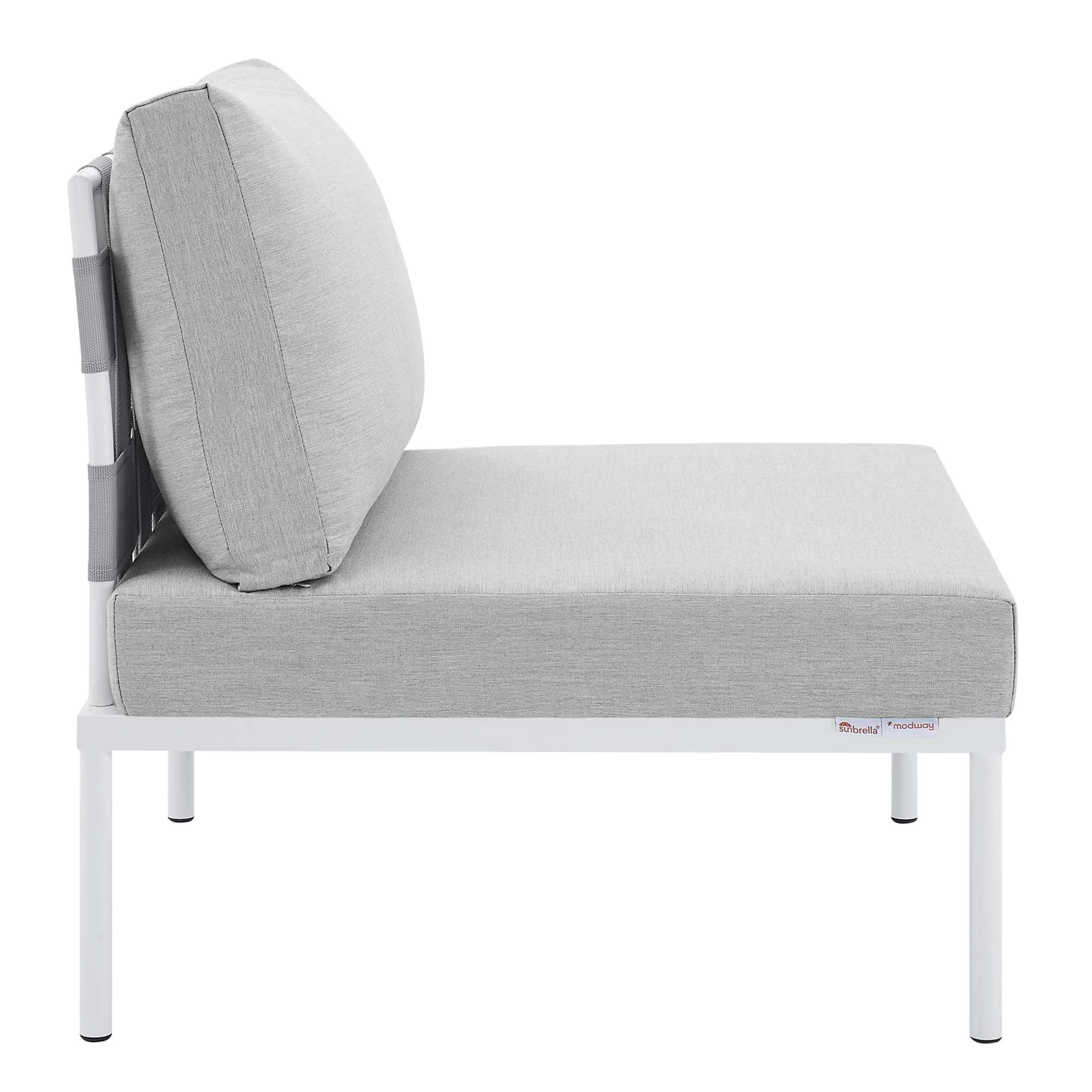 Harmony 8-Piece  Sunbrella® Outdoor Patio Aluminum Sectional Sofa Set by Modway