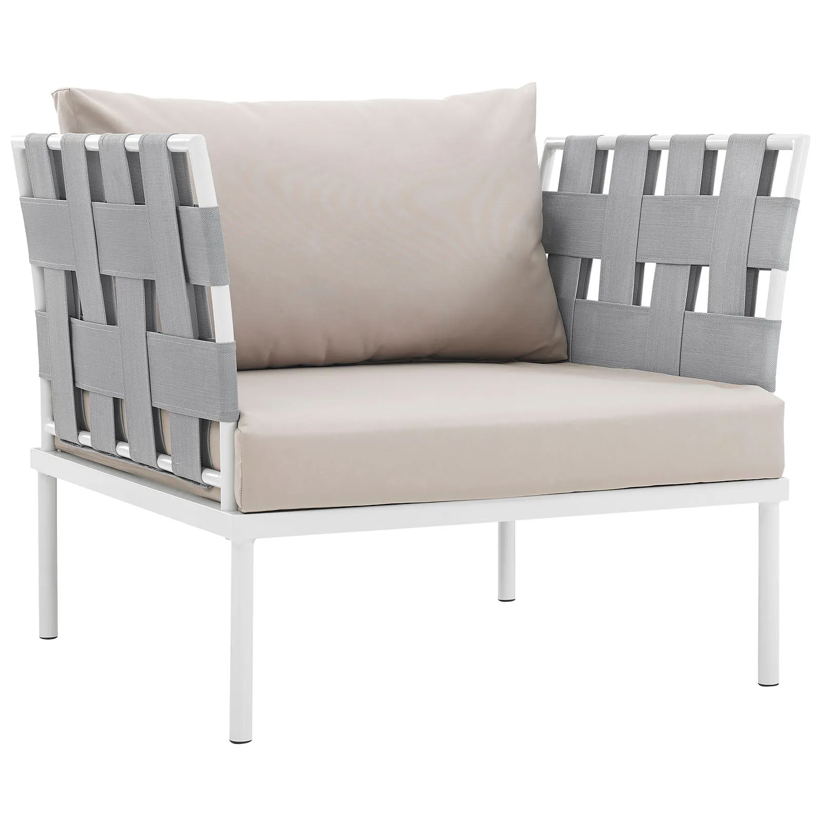 Harmony Outdoor Patio Aluminum Armchair by Modway