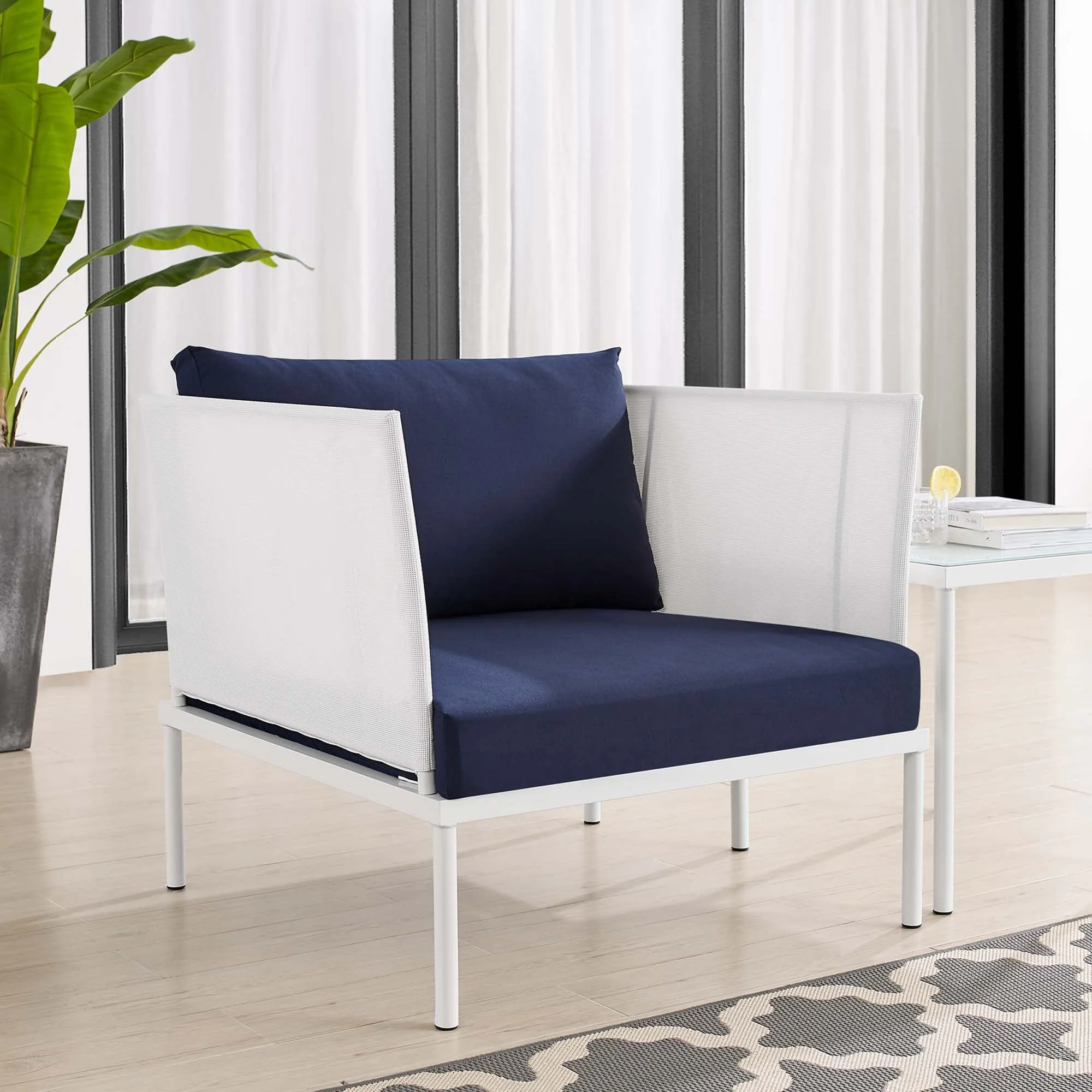 Harmony Sunbrella® Outdoor Patio Aluminum Armchair by Modway